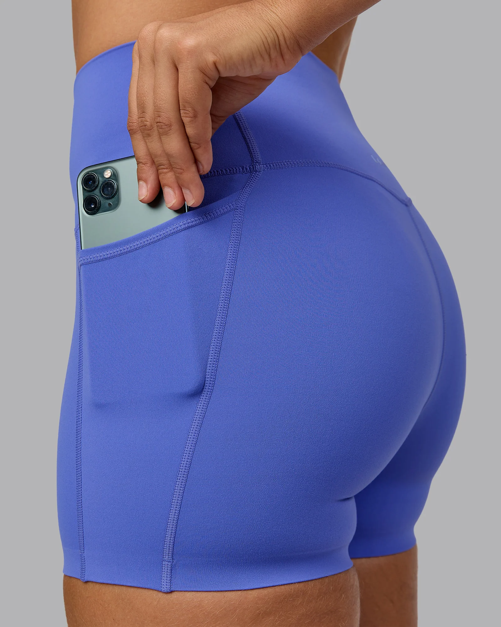 Elixir Ultra High-Rise 4" Short Pockets - Baja Blue - Image 2