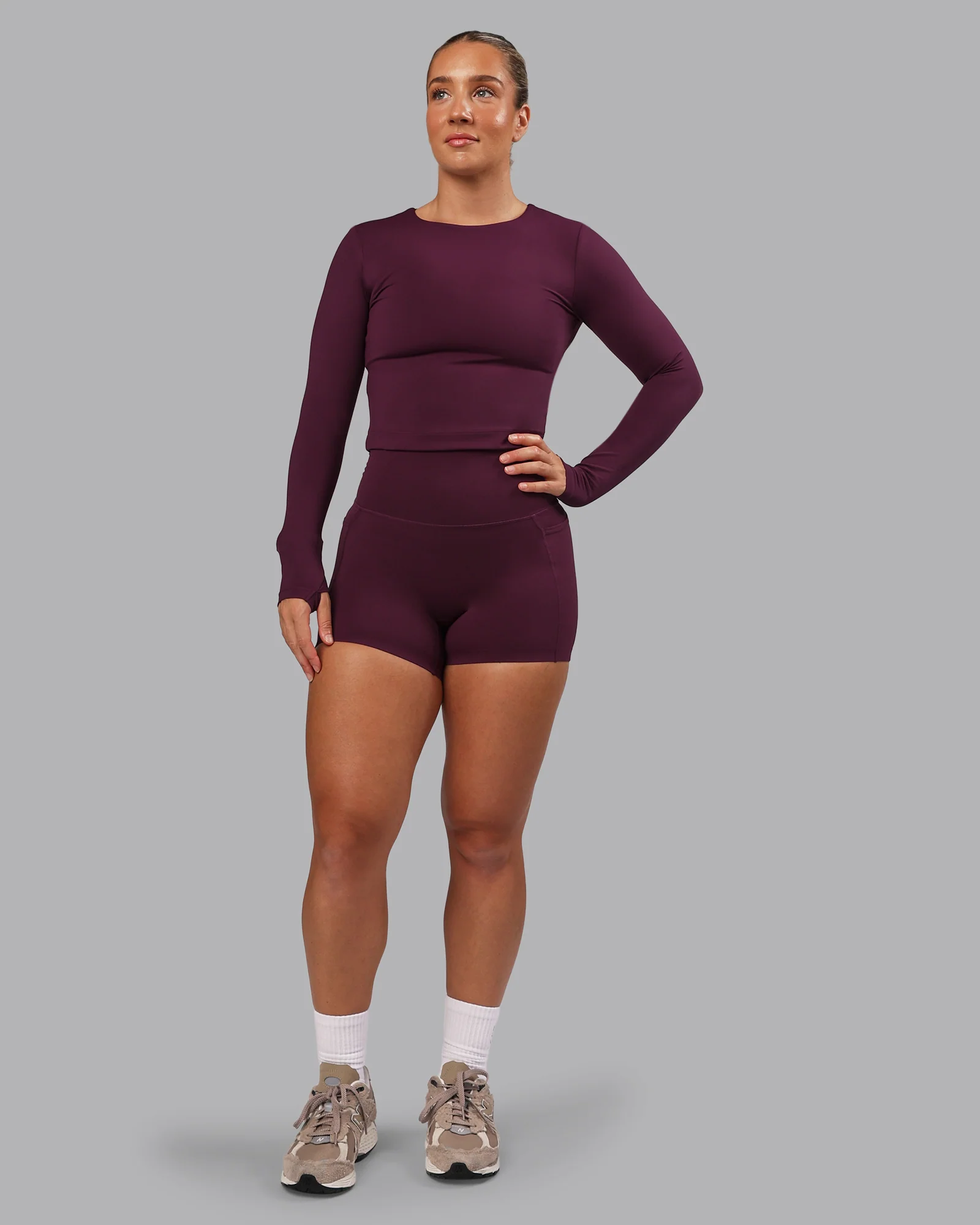 Elixir Ultra High-Rise 4" Short Pockets - Cherry Lacquer - Image 8