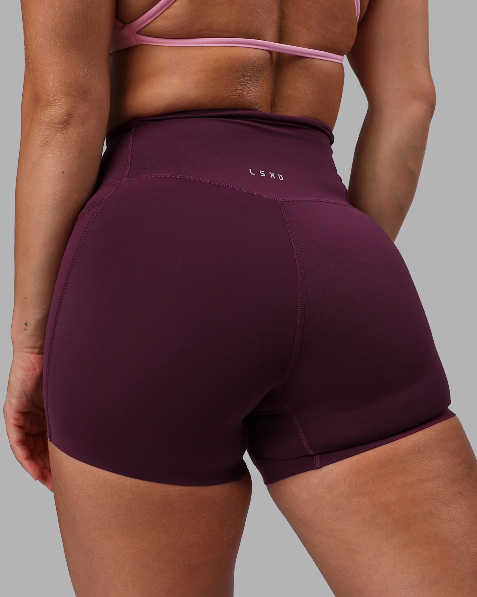 Elixir Ultra High-Rise 4" Short Pockets - Cherry Lacquer - Image 9