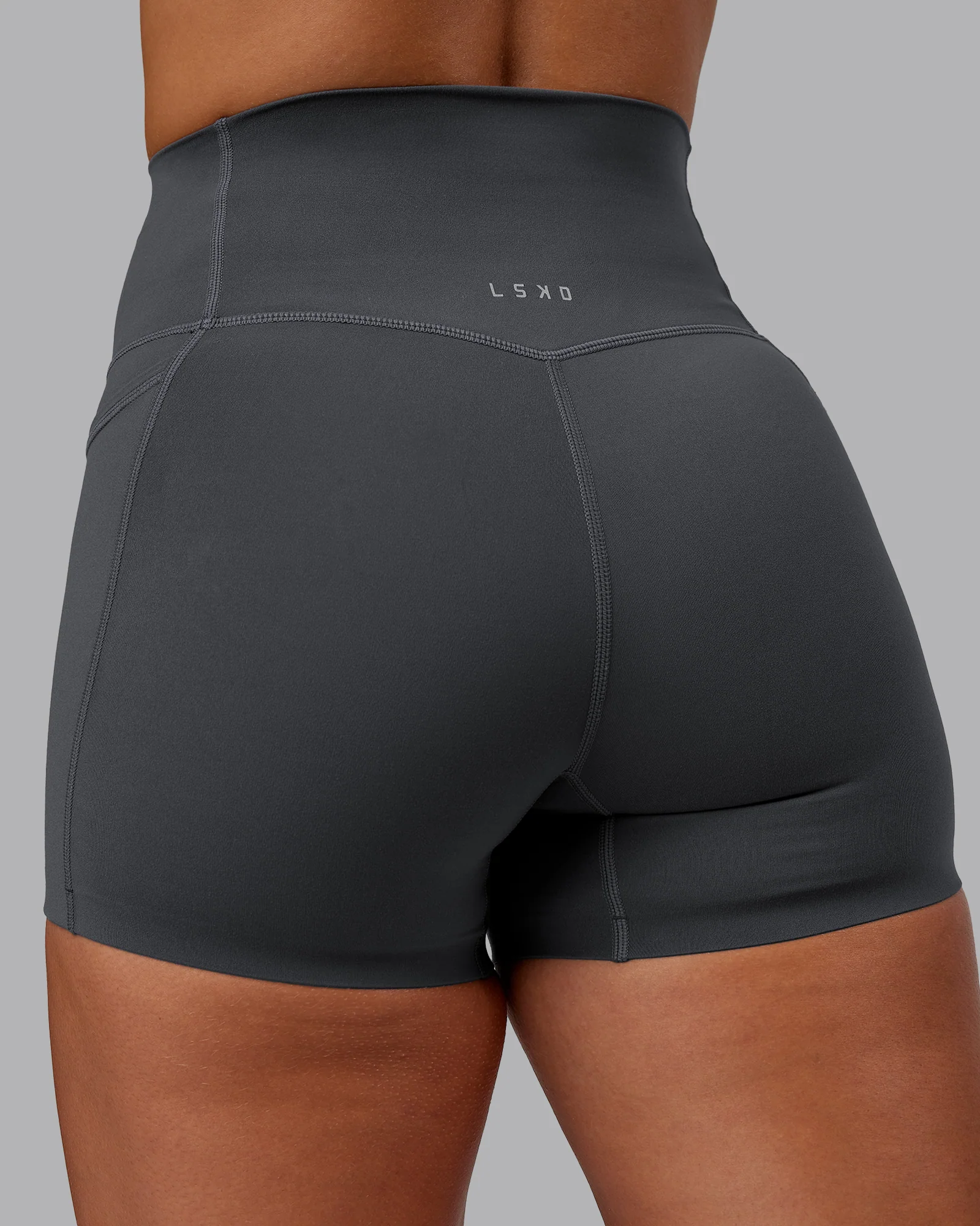 Elixir Ultra High-Rise 4" Short Pockets - Dark Storm - Image 9