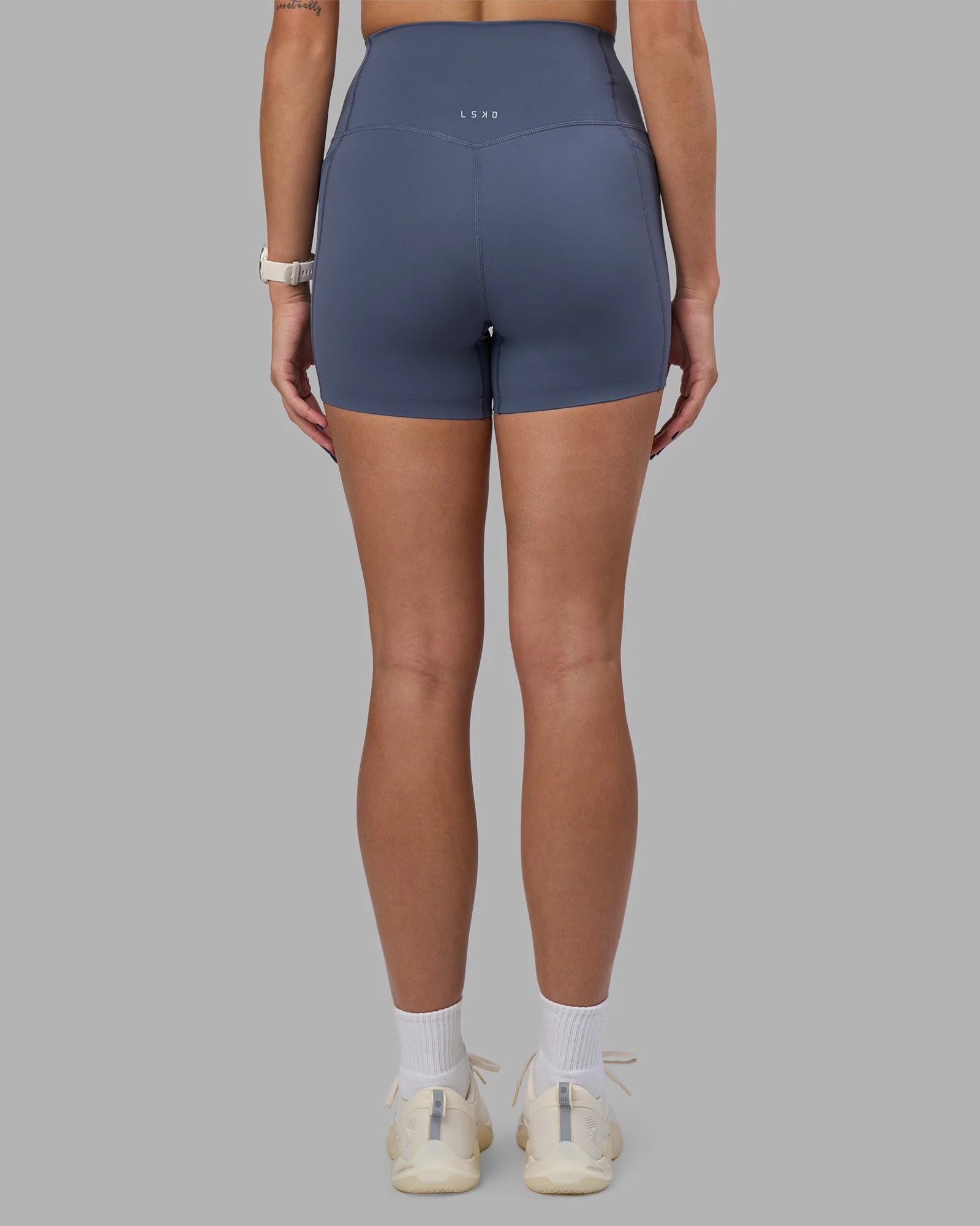 Elixir Ultra High-Rise 4" Short Pockets - Night Shadow - Image 4