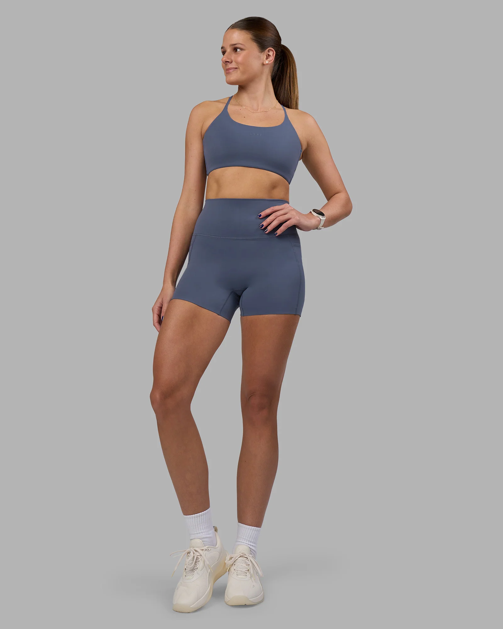 Elixir Ultra High-Rise 4" Short Pockets - Night Shadow - Image 5