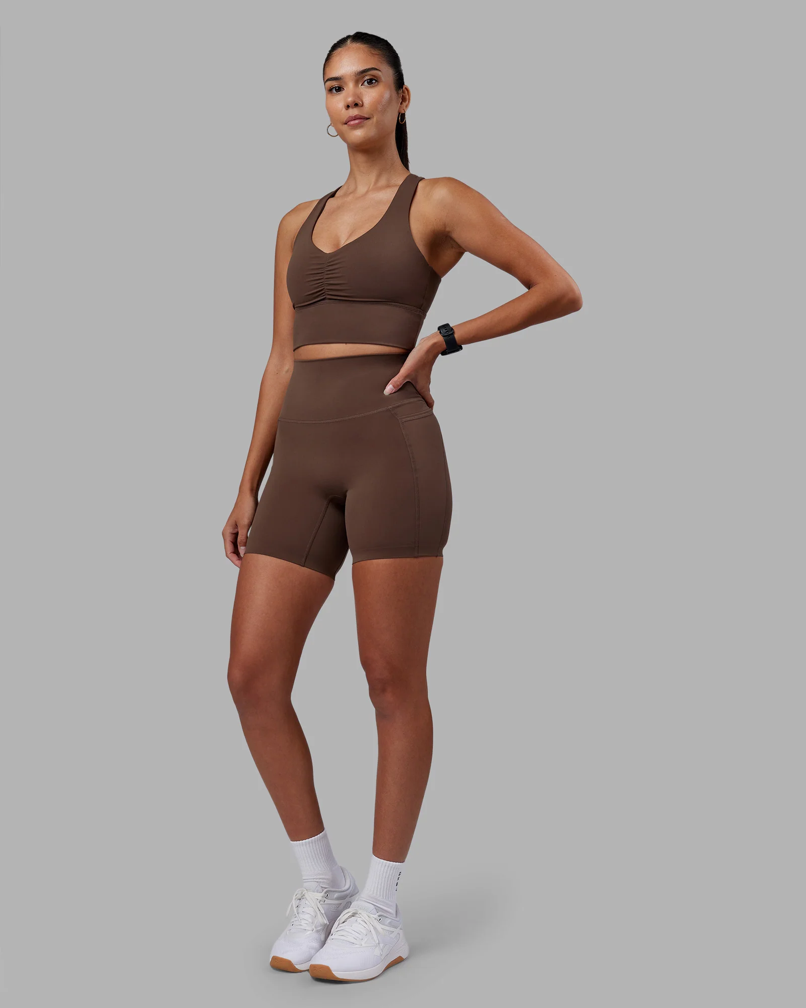 Elixir Ultra High-Rise 6" Short Pockets - Chocolate Martini - Image 12