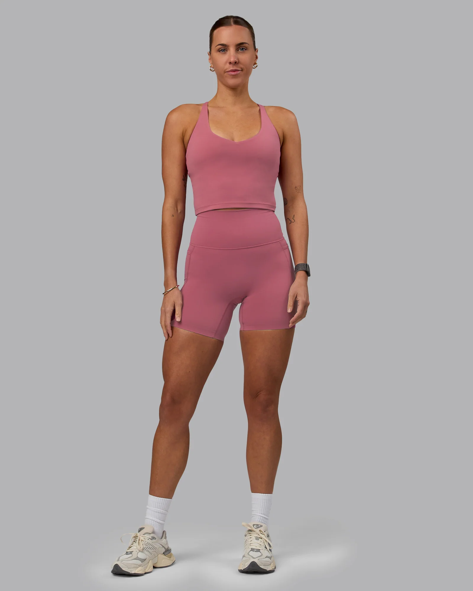 Elixir Ultra High-Rise 6" Short Pockets - Mauve Haze - Image 7