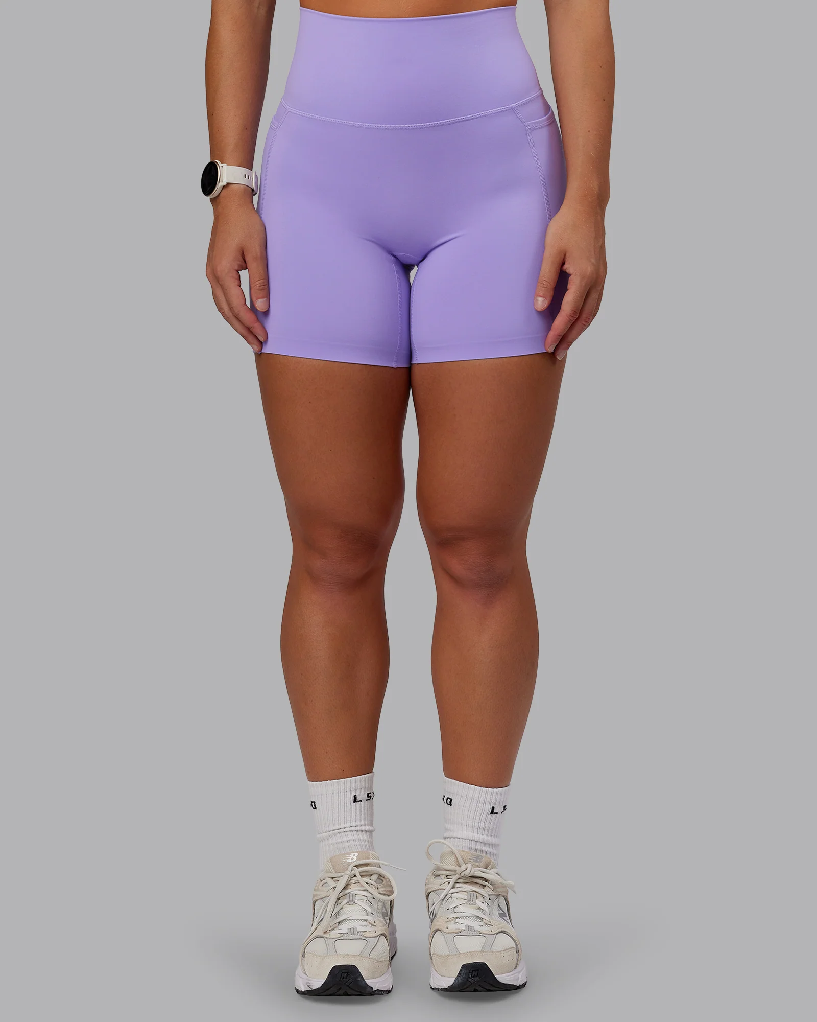 Elixir Ultra High-Rise 6" Short Pockets - Violet Ray - Image 2