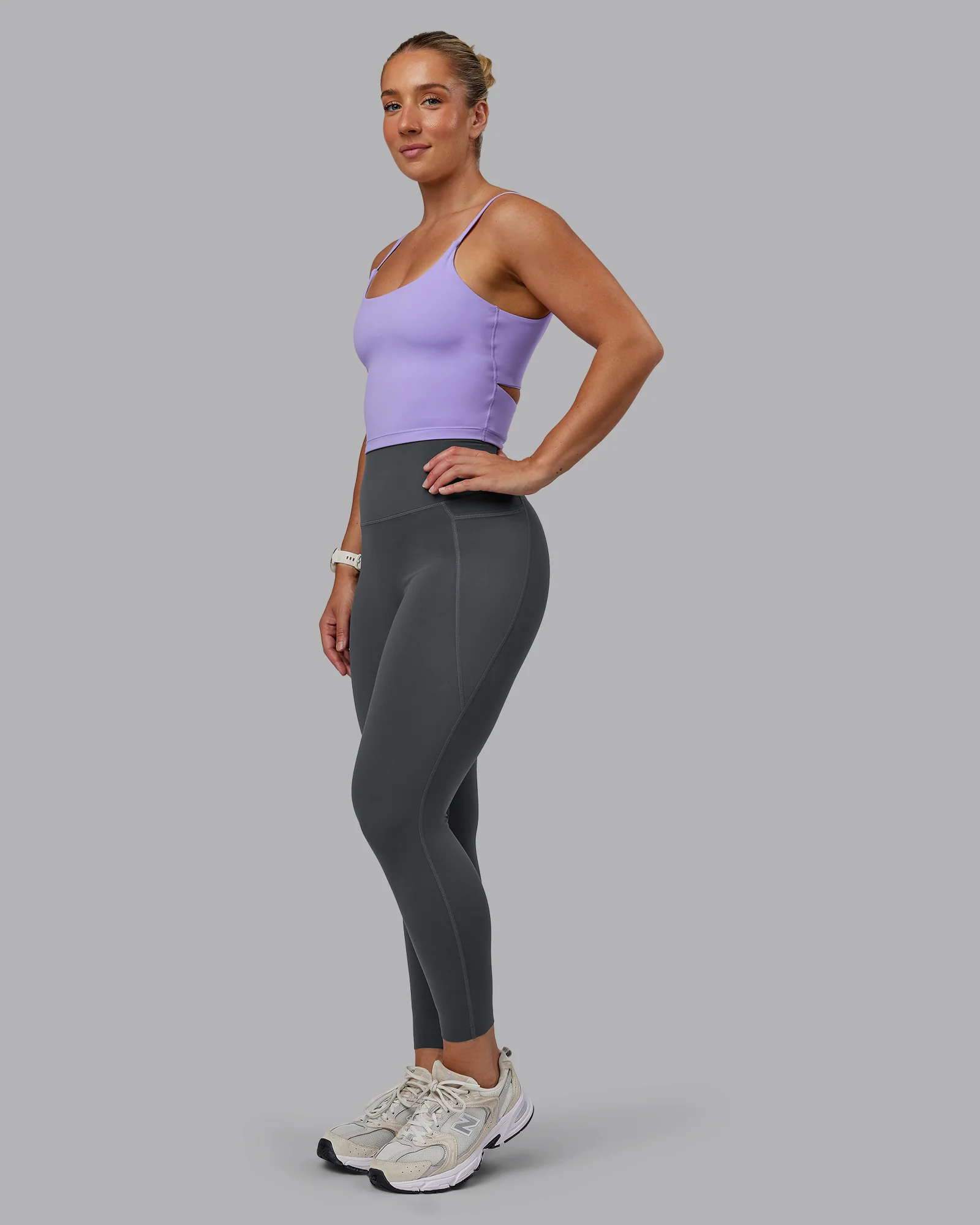 Elixir Ultra High-Rise 7/8 Legging Pockets - Dark Storm - Image 5