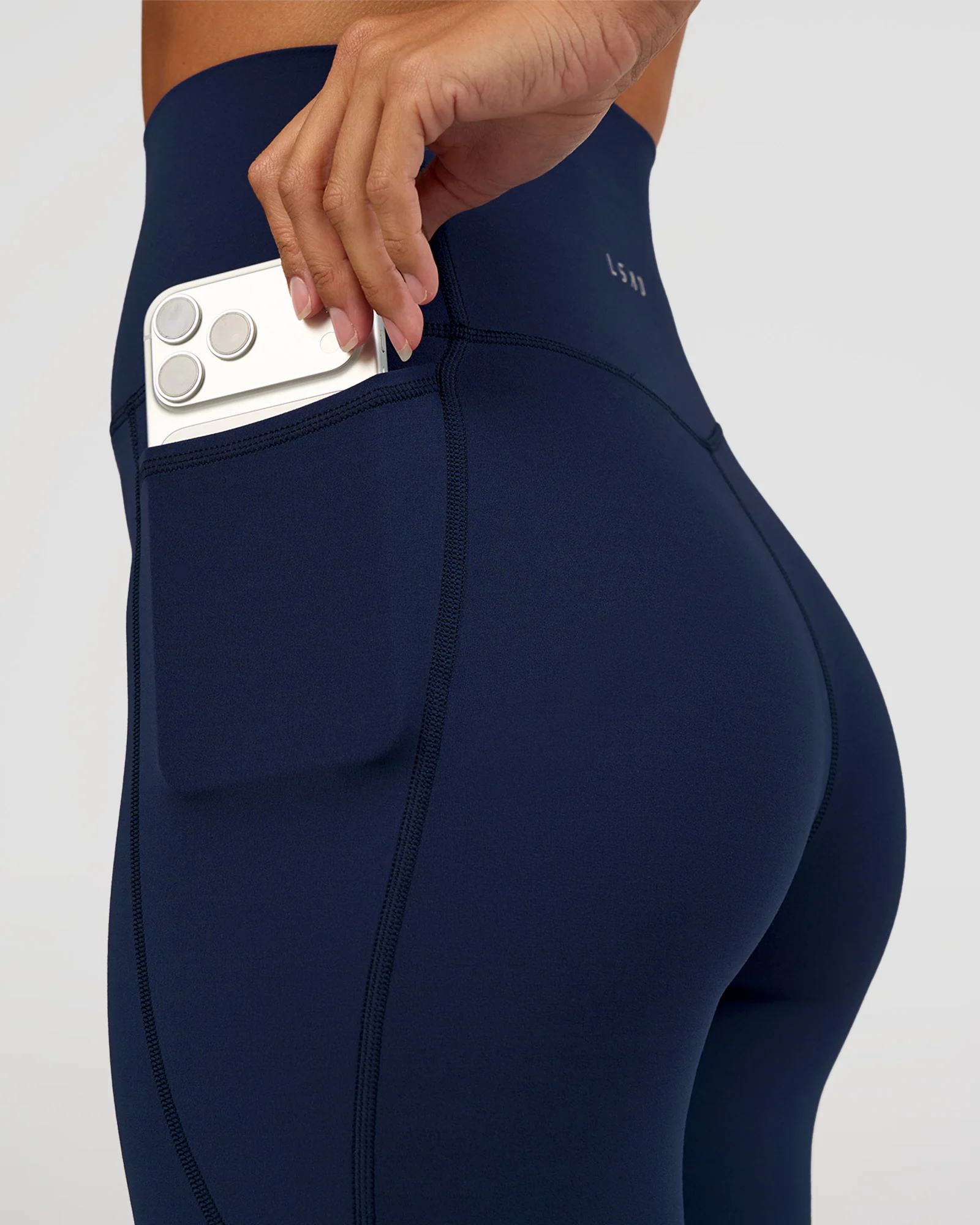 Elixir Ultra High-Rise 7/8 Legging Pockets - Future Navy - Image 3