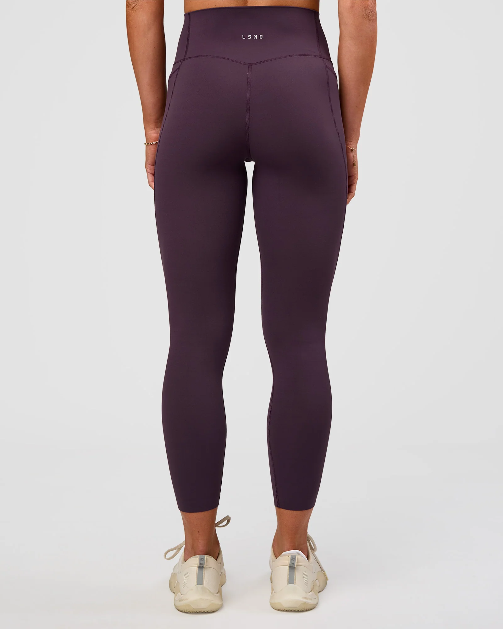 Elixir Ultra High-Rise 7/8 Legging Pockets - Midnight Plum - Image 3