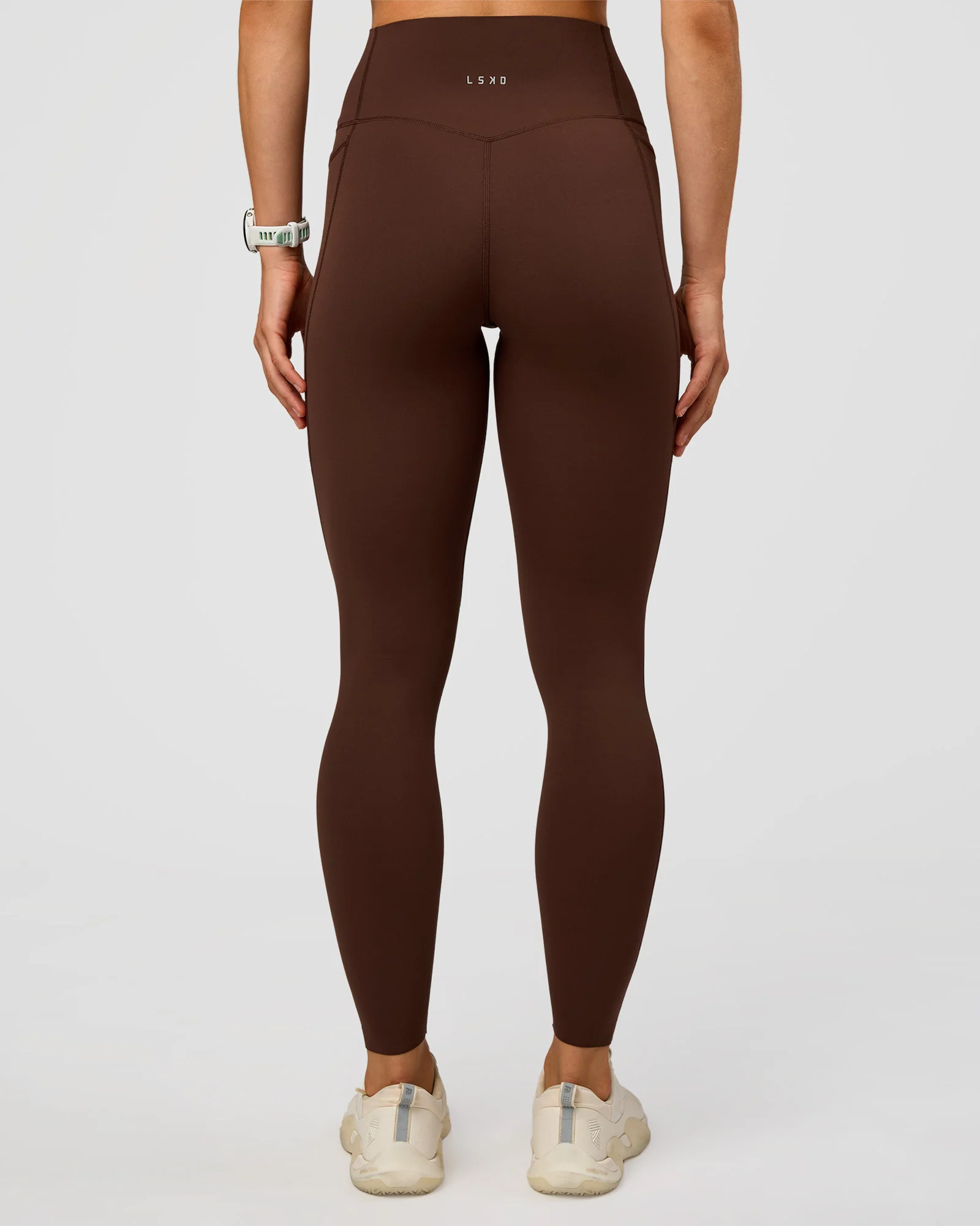 Elixir Ultra High-Rise Full Length Legging Pockets - Hot Chocolate - Image 3