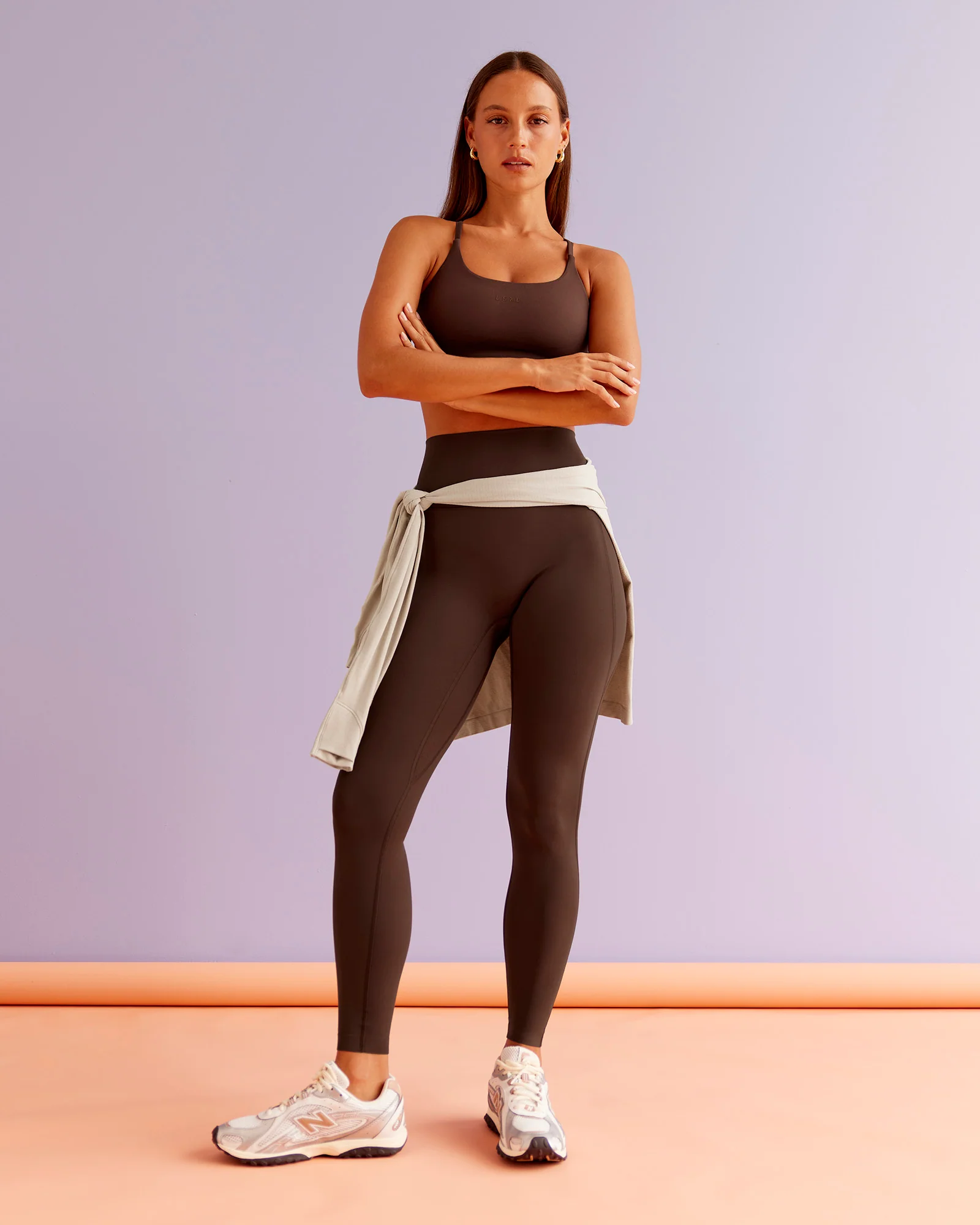 Elixir Ultra High-Rise Full Length Legging Pockets - Hot Chocolate - Image 4