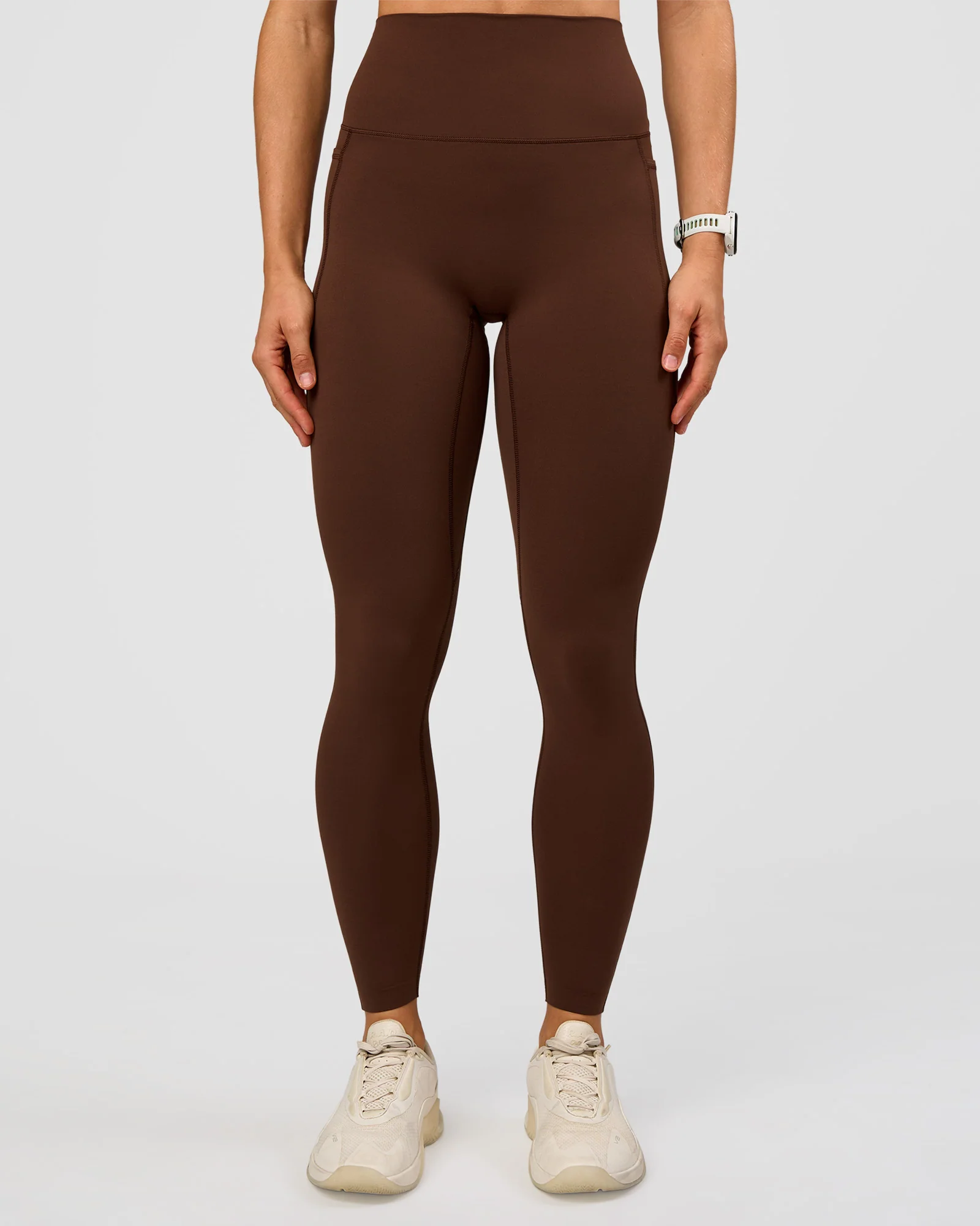 Elixir Ultra High-Rise Full Length Legging Pockets - Hot Chocolate - Image 5