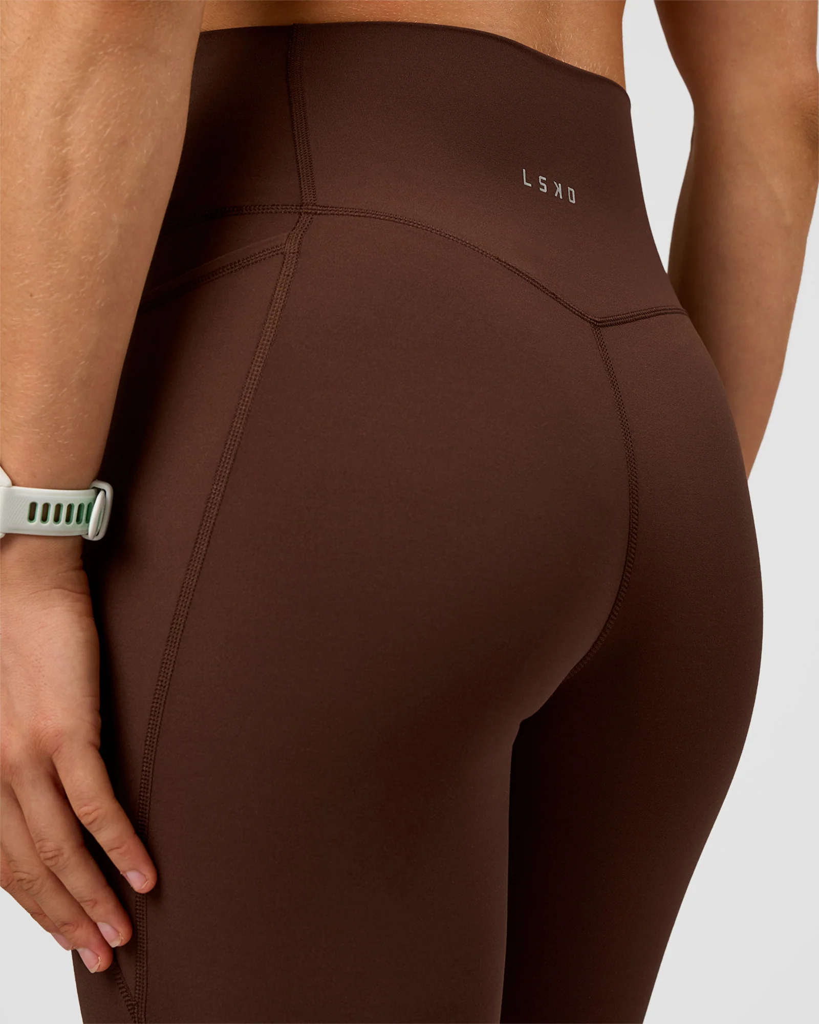 Elixir Ultra High-Rise Full Length Legging Pockets - Hot Chocolate - Image 7