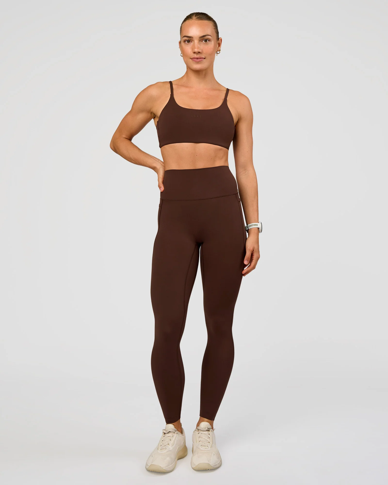 Elixir Ultra High-Rise Full Length Legging Pockets - Hot Chocolate - Image 8
