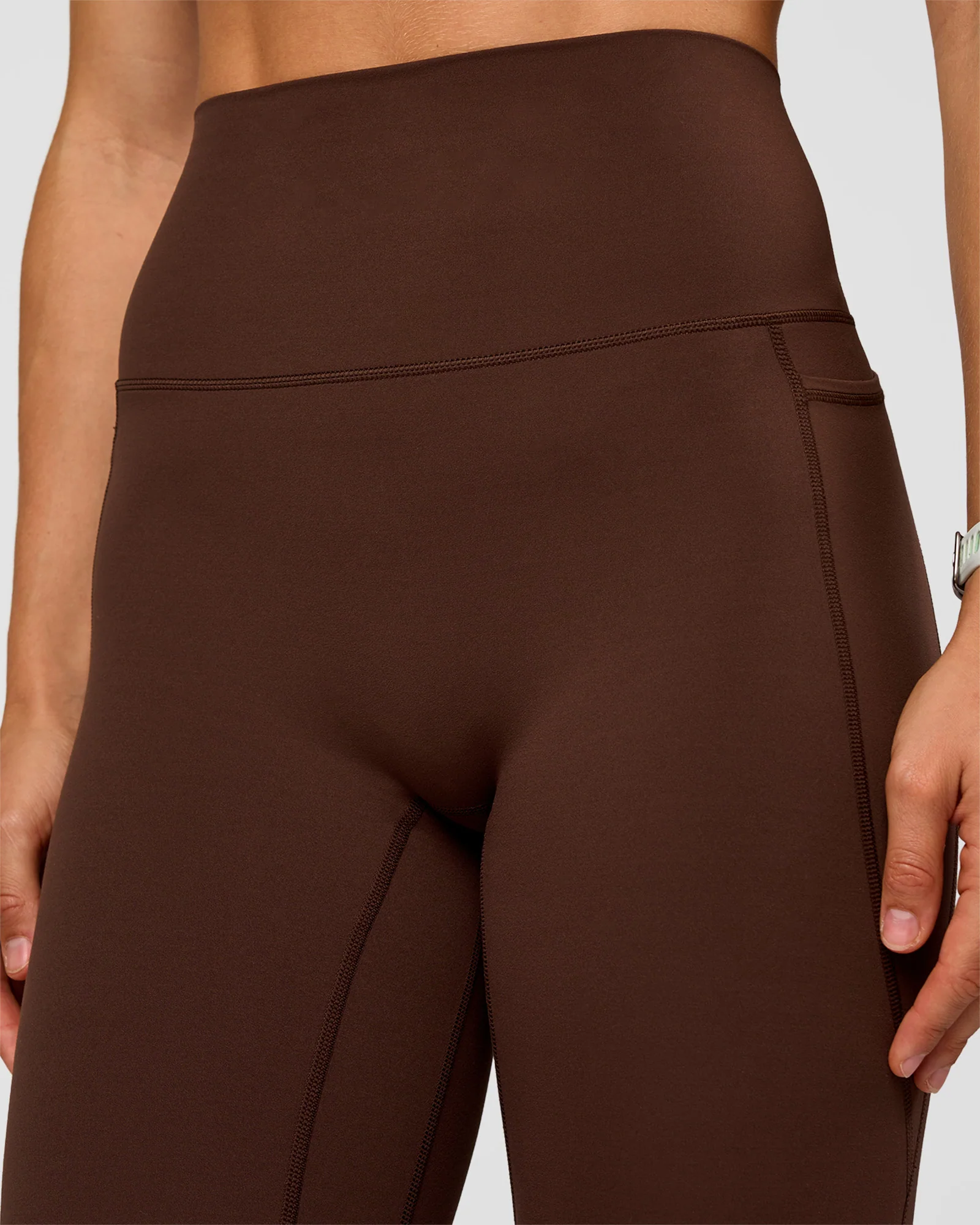 Elixir Ultra High-Rise Full Length Legging Pockets - Hot Chocolate - Image 9