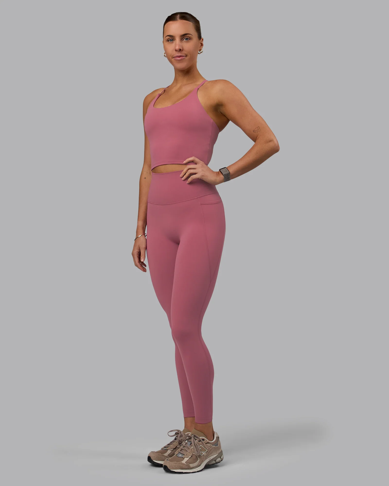 Elixir Ultra High-Rise Full Length Legging Pockets - Mauve Haze - Image 6