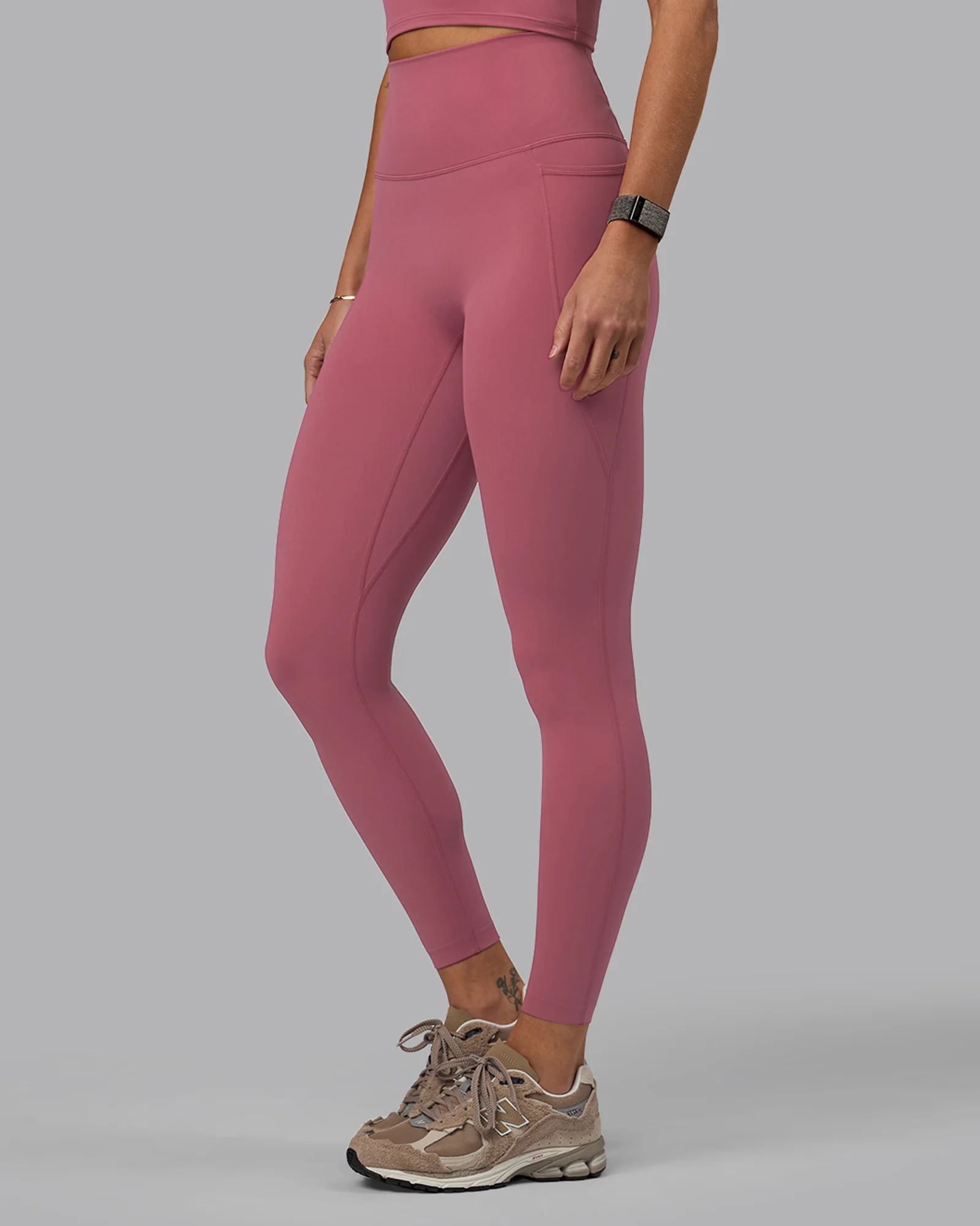 Elixir Ultra High-Rise Full Length Legging Pockets - Mauve Haze - Image 9