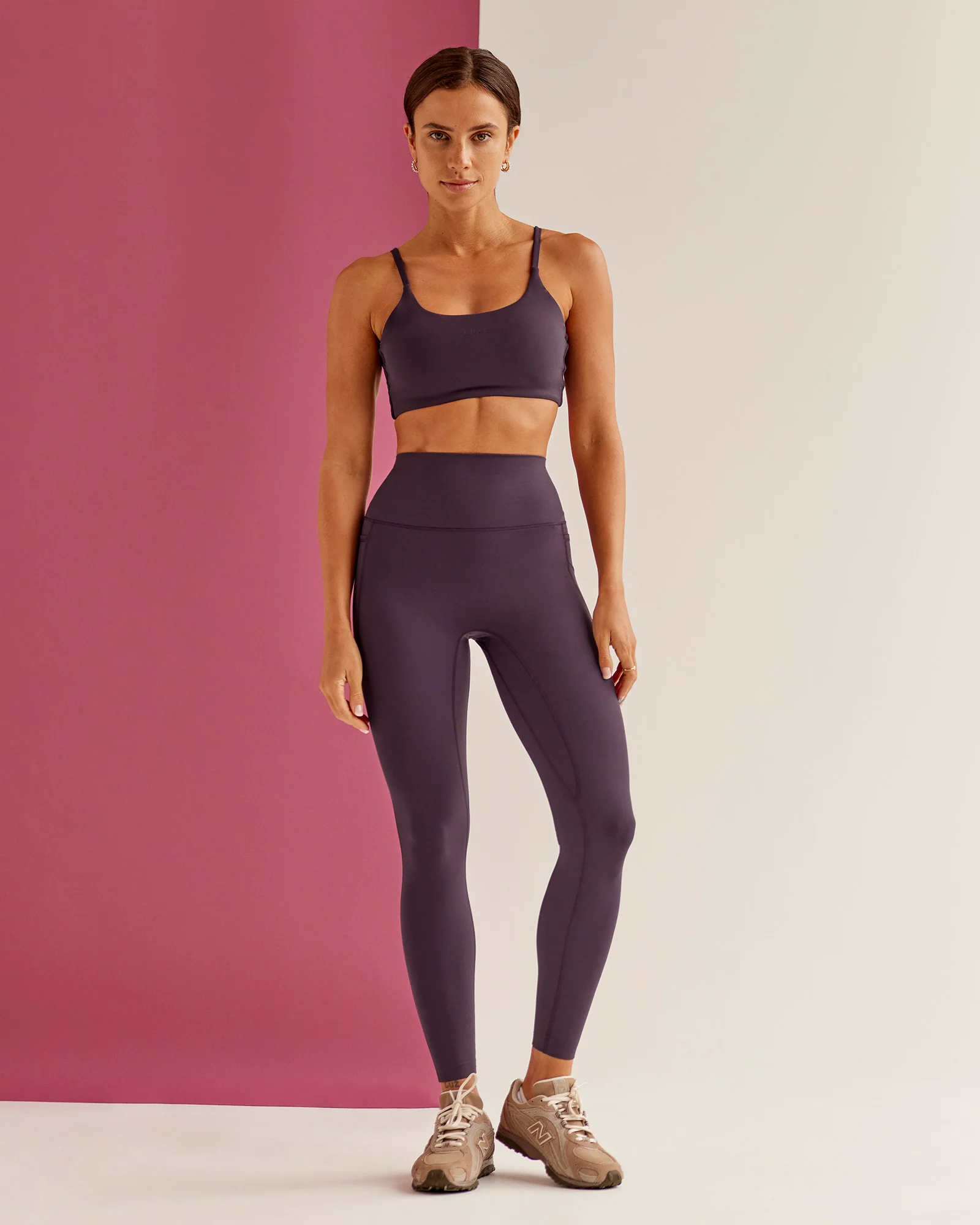Elixir Ultra High-Rise Full Length Legging Pockets - Midnight Plum - Image 2