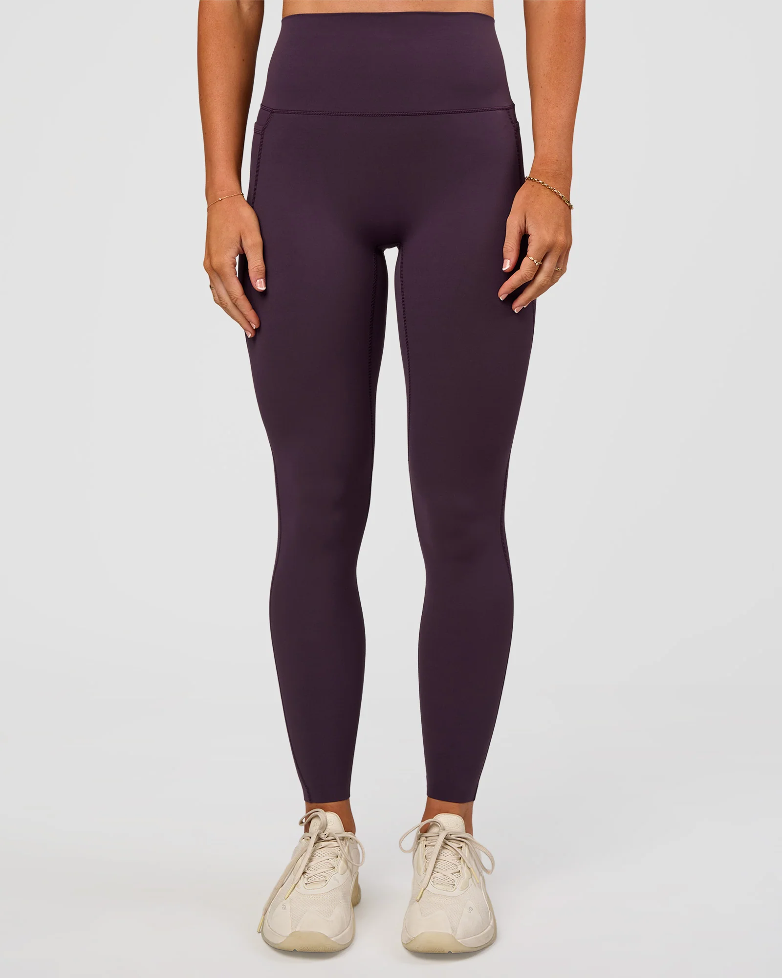 Elixir Ultra High-Rise Full Length Legging Pockets - Midnight Plum - Image 4