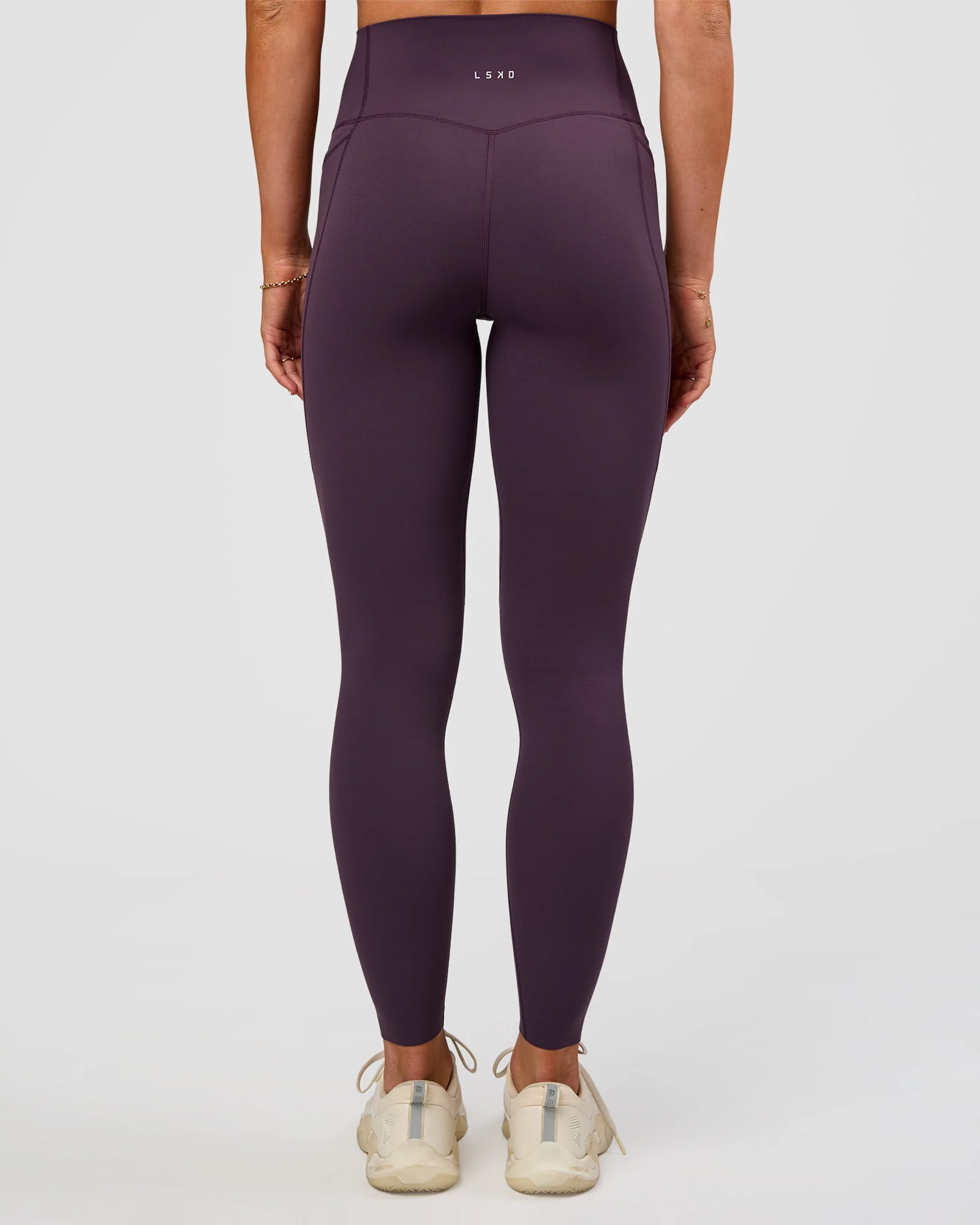 Elixir Ultra High-Rise Full Length Legging Pockets - Midnight Plum - Image 8