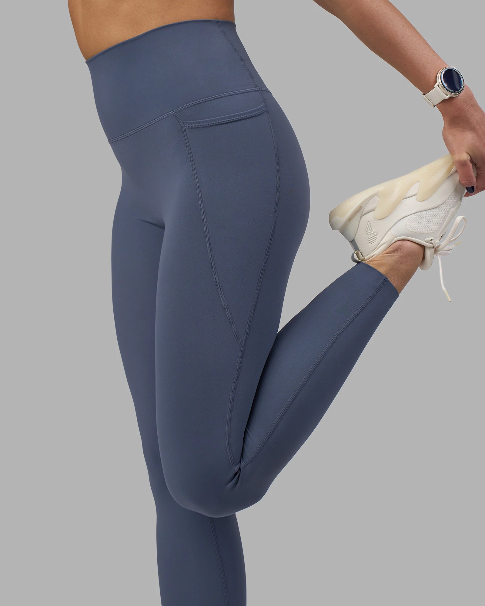 Elixir Ultra High-Rise Full Length Legging Pockets - Night Shadow - Image 7