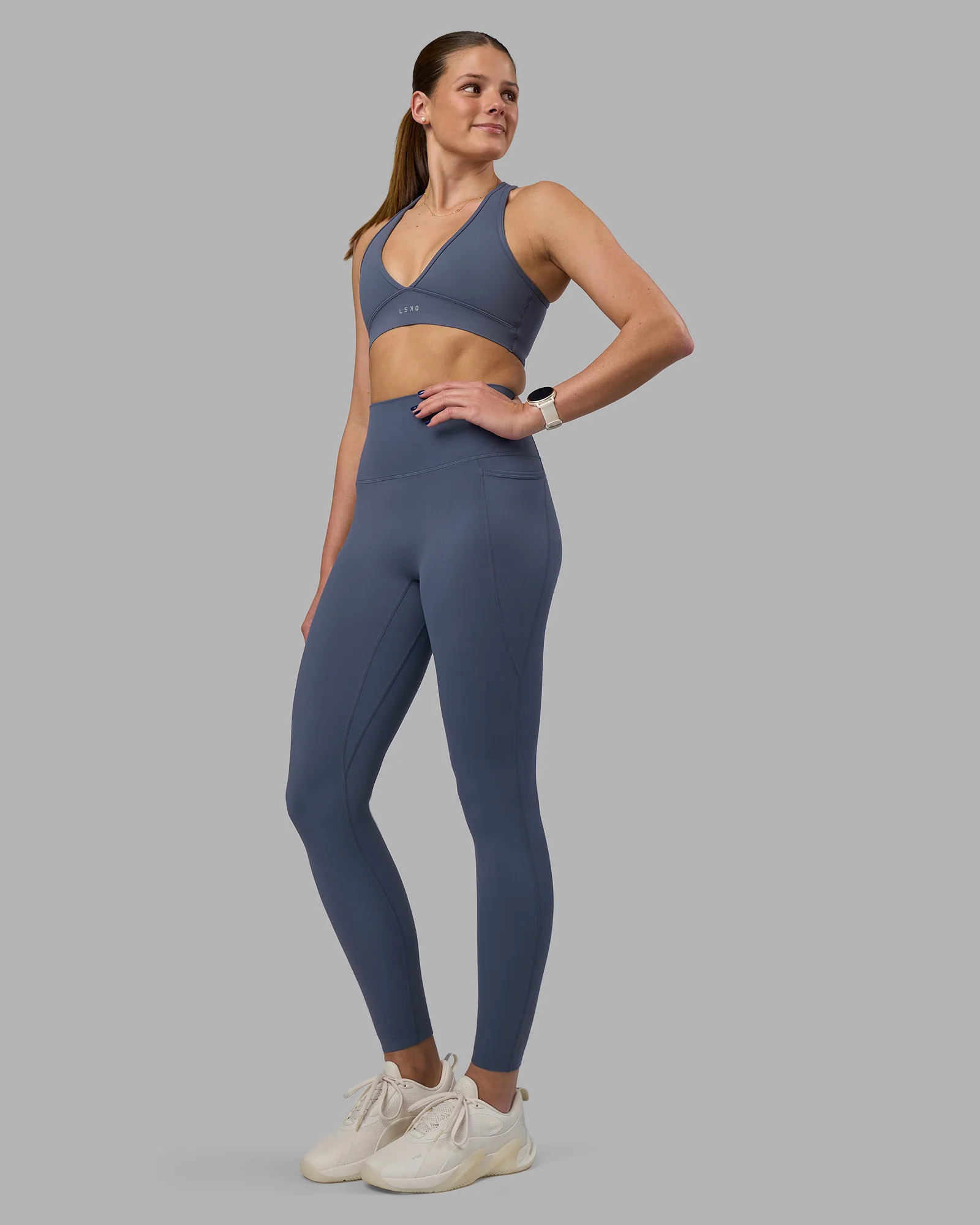 Elixir Ultra High-Rise Full Length Legging Pockets - Night Shadow - Image 8