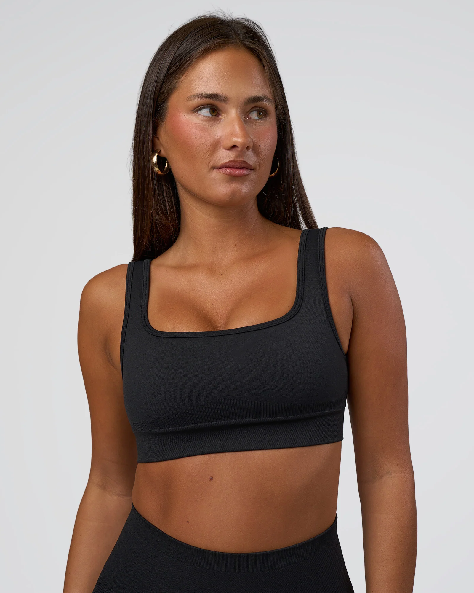 Ember Seamless Sports Bra - Black - Image 6