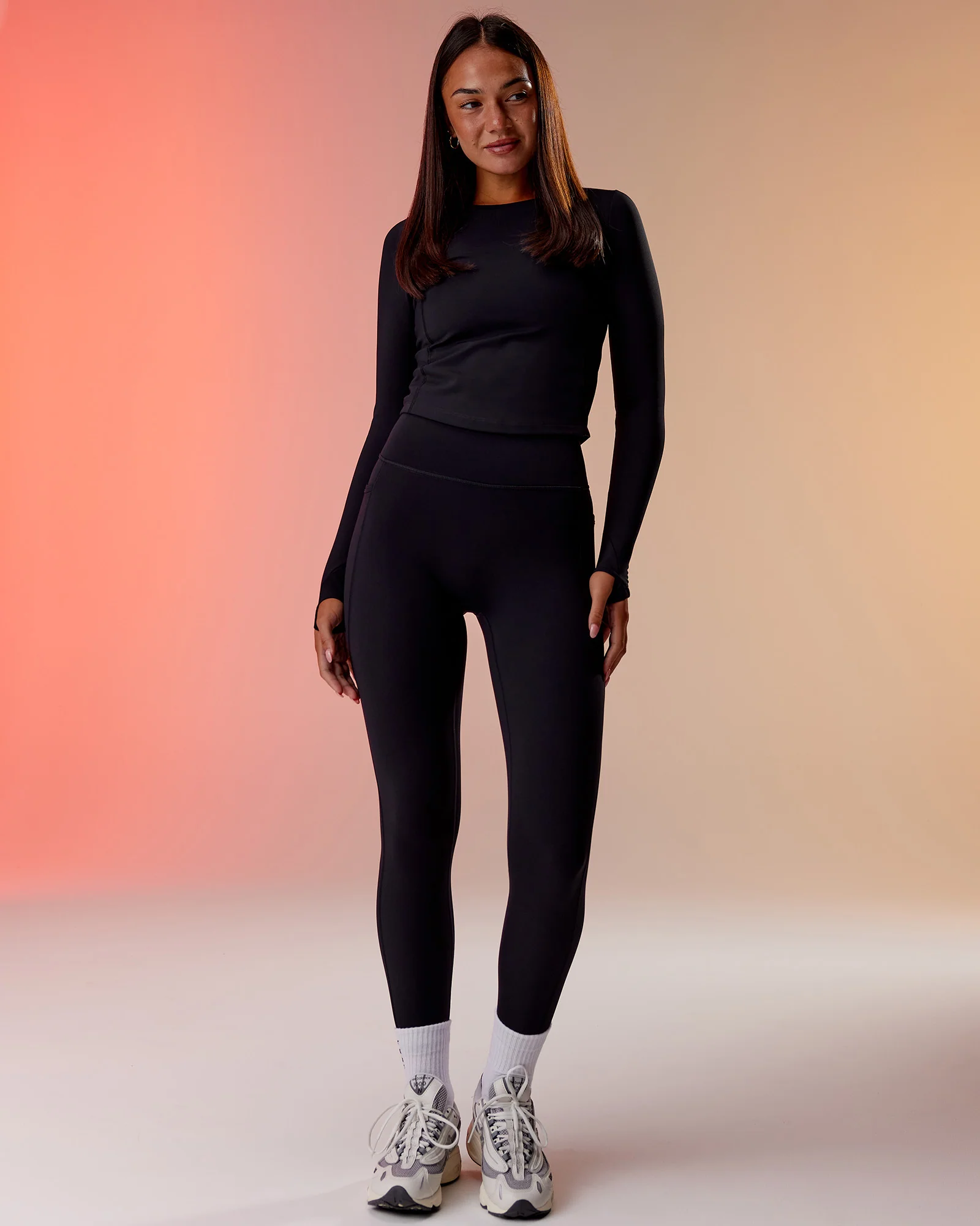 Embrace Thermal Long Sleeve Tee - Black - Image 3