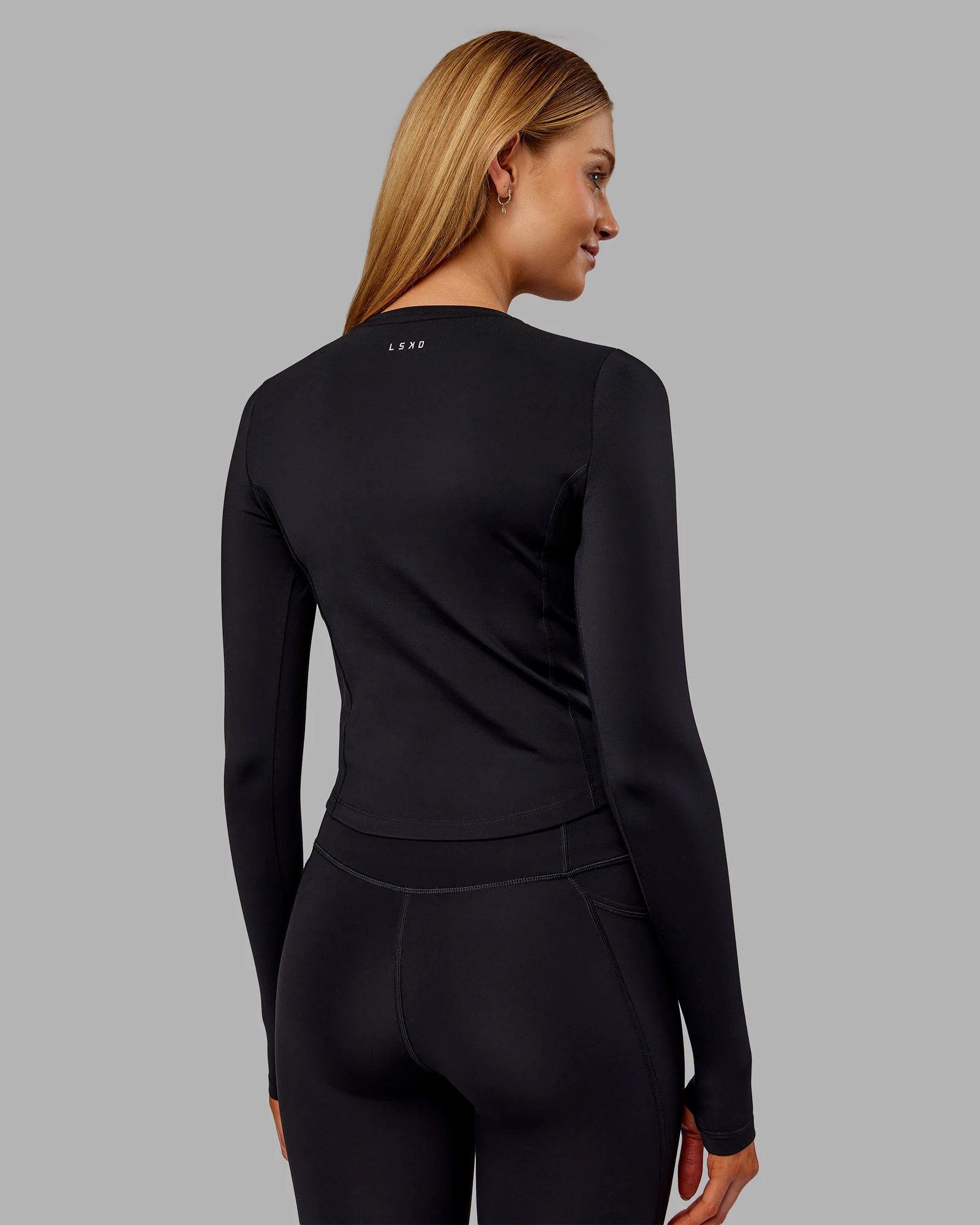 Embrace Thermal Long Sleeve Tee - Black - Image 4