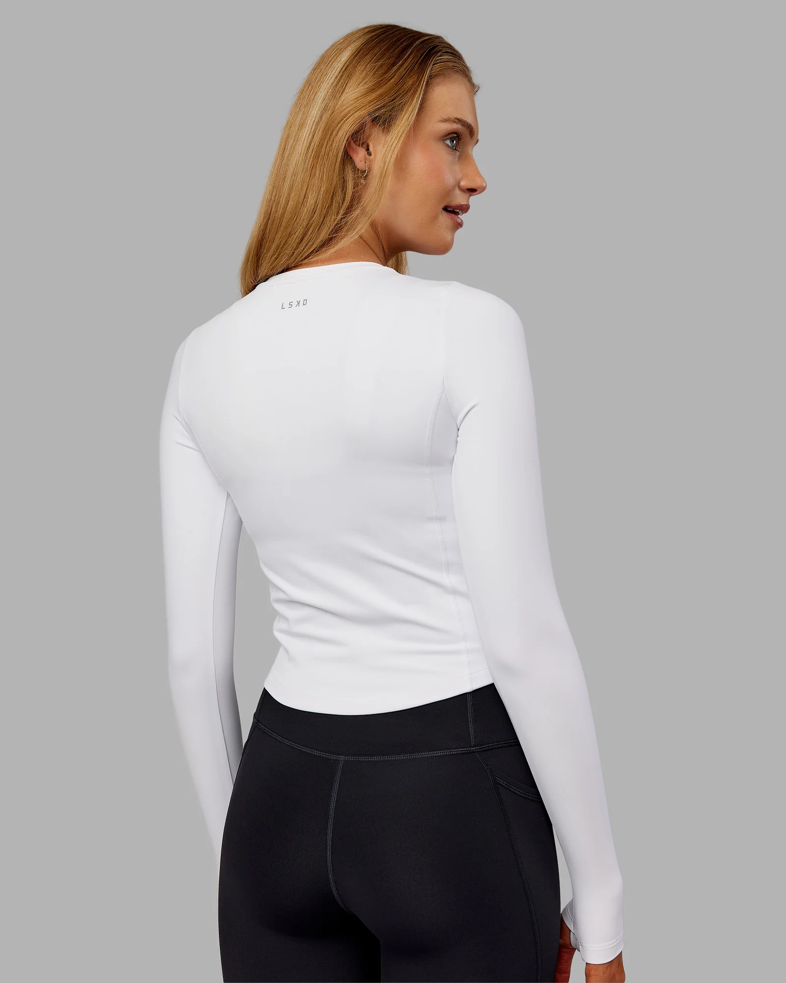 Embrace Thermal Long Sleeve Tee - White - Image 3