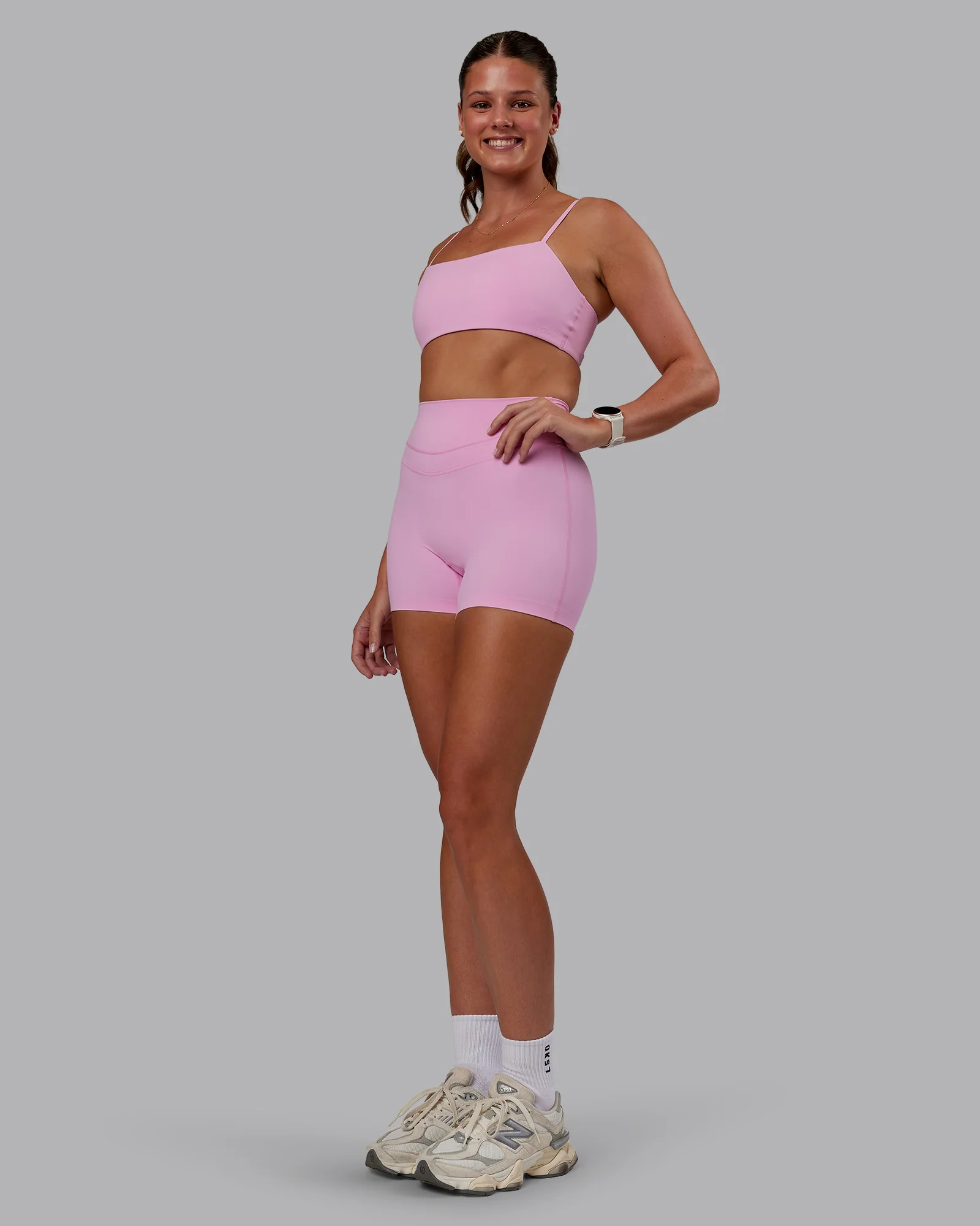 Enhance Ultra High-Rise 4" Short - Pink Frosting - Image 10
