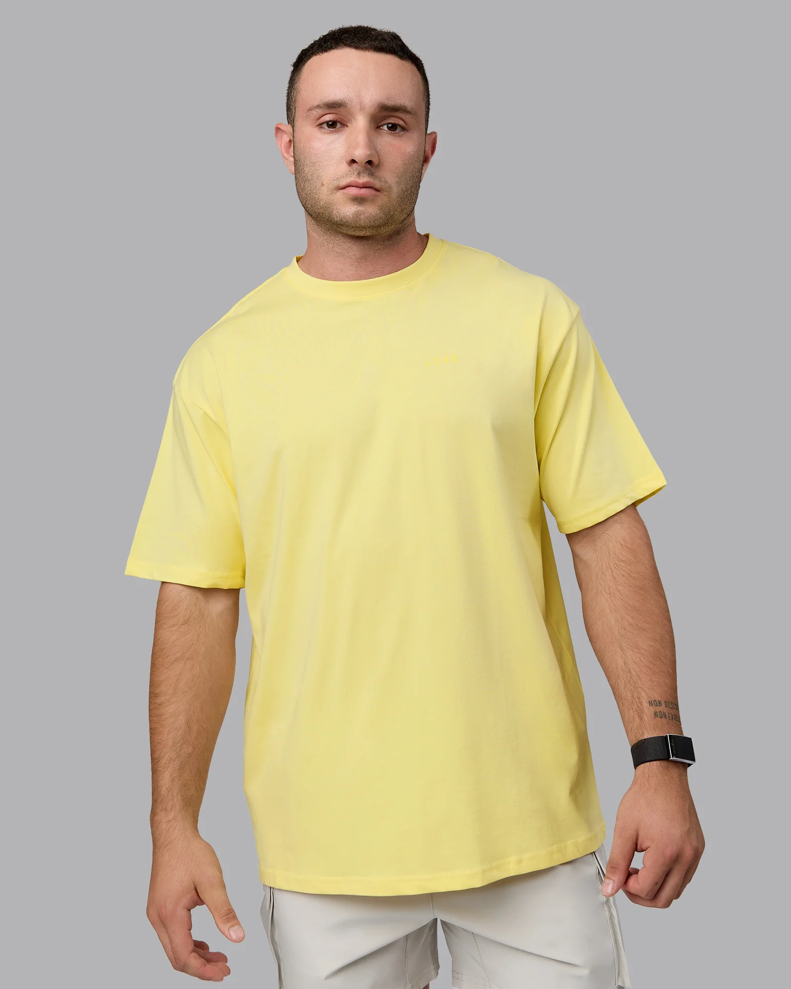 Enjoy the Journey Value Series FLXCotton Tee Oversize - Pale Yellow-Sundress - Image 2
