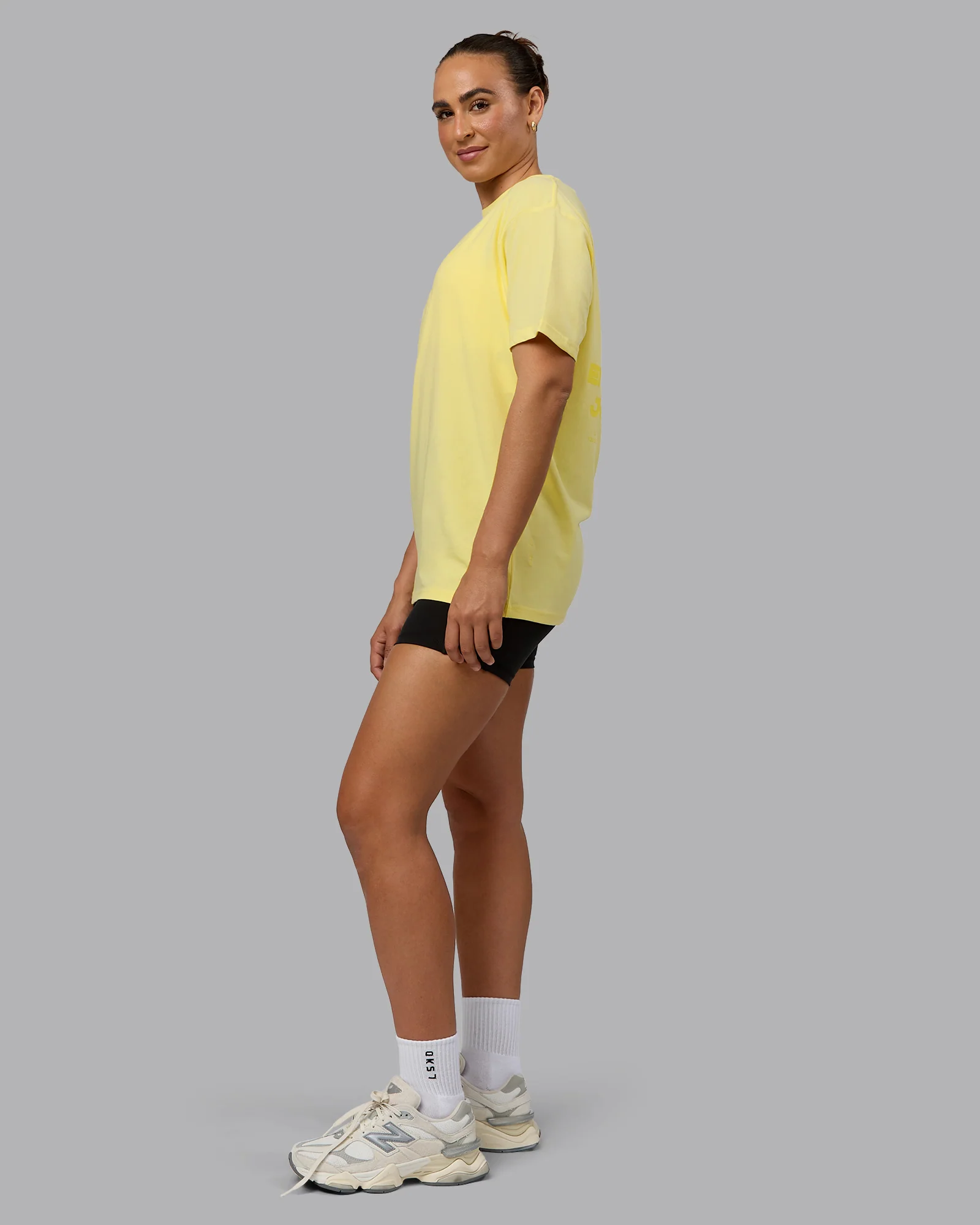 Enjoy the Journey Value Series FLXCotton Tee Oversize - Pale Yellow-Sundress - Image 5