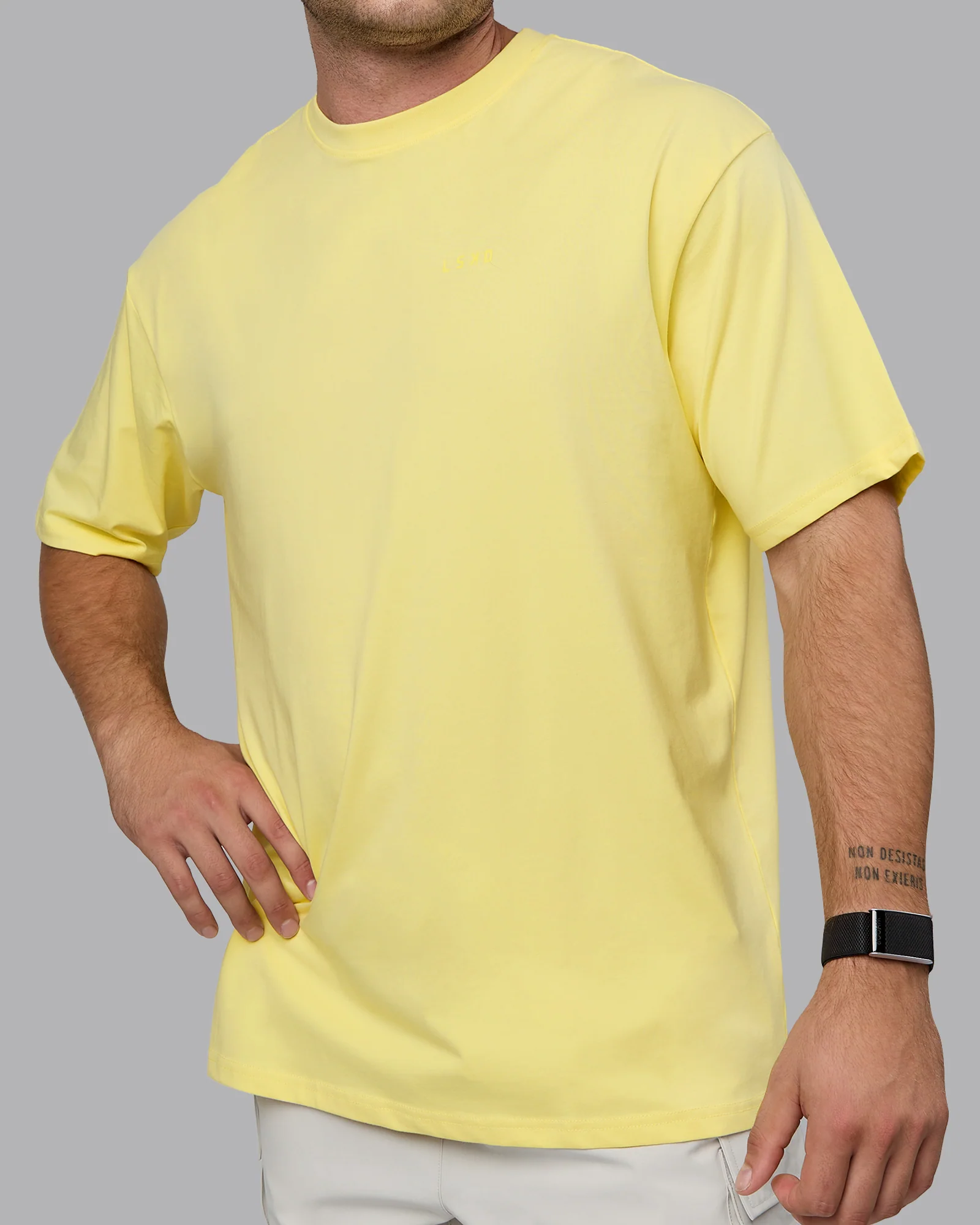 Enjoy the Journey Value Series FLXCotton Tee Oversize - Pale Yellow-Sundress - Image 8