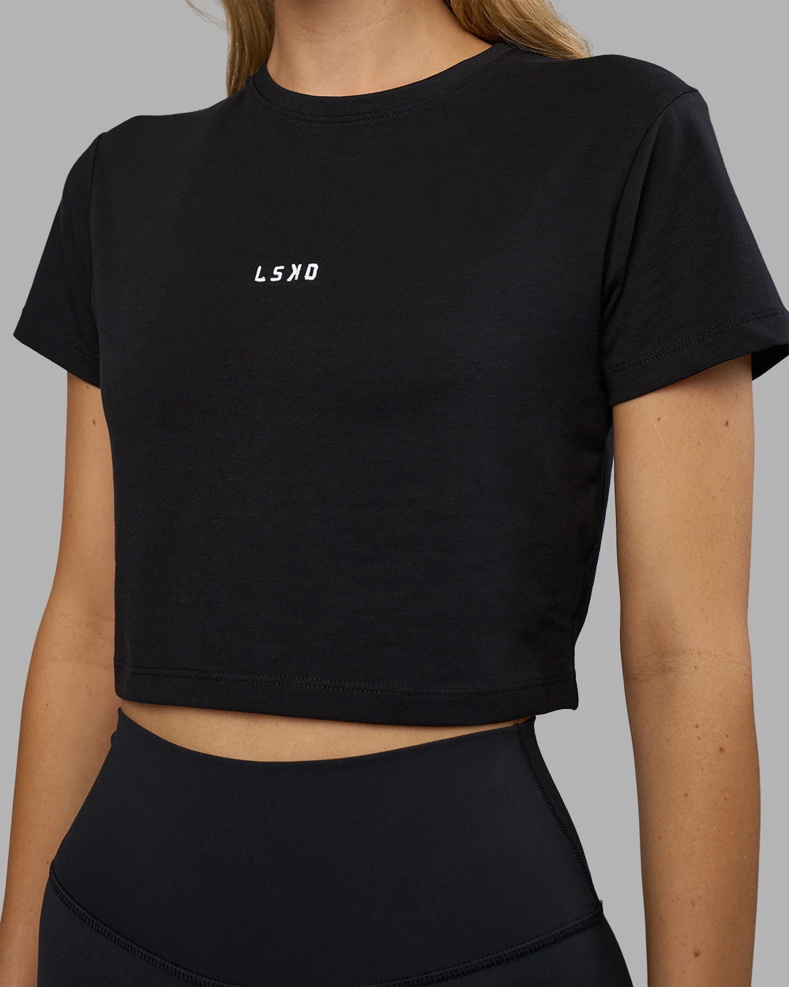 Go-To FLXCotton Baby Tee - Black-White - Image 5