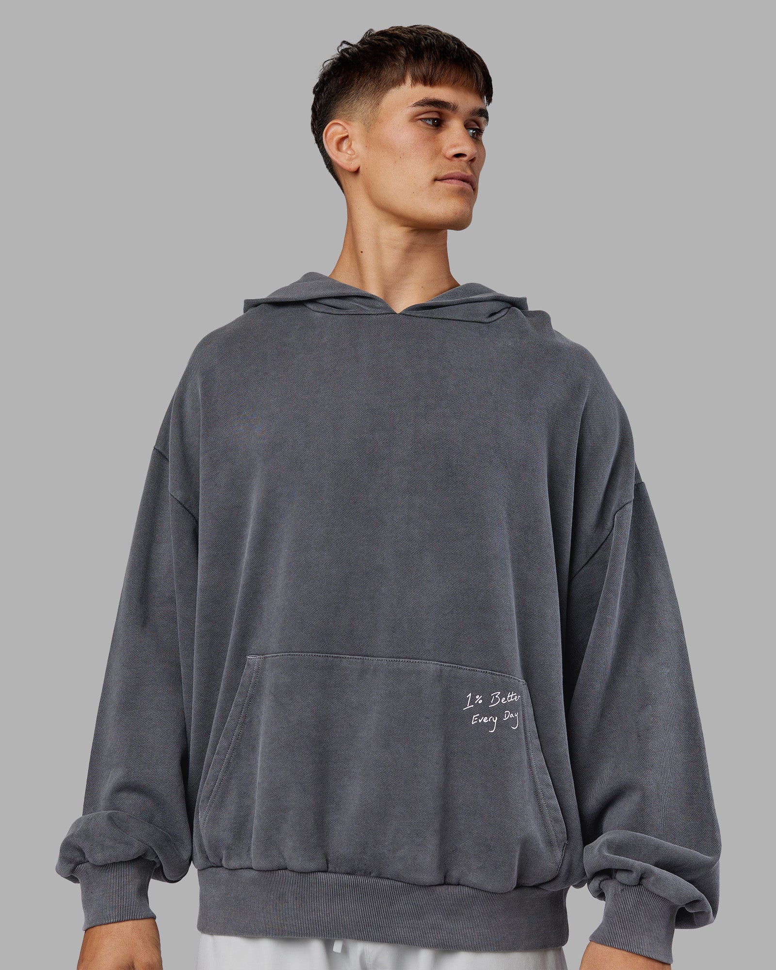 ETJ Values Washed Oversize Hoodie - Dark Storm-Light Bubblegum - Image 3