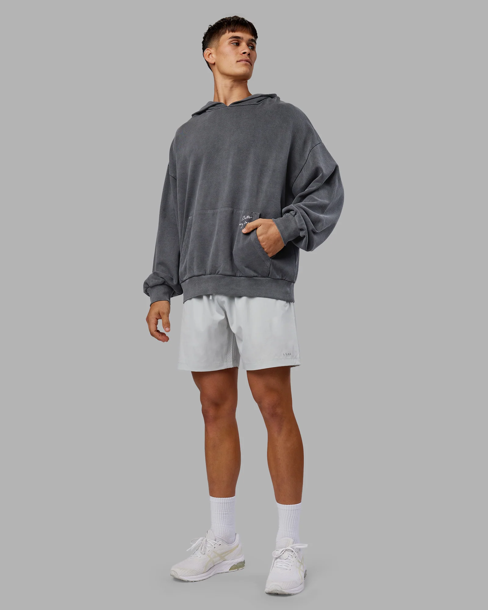 ETJ Values Washed Oversize Hoodie - Dark Storm-Light Bubblegum - Image 5