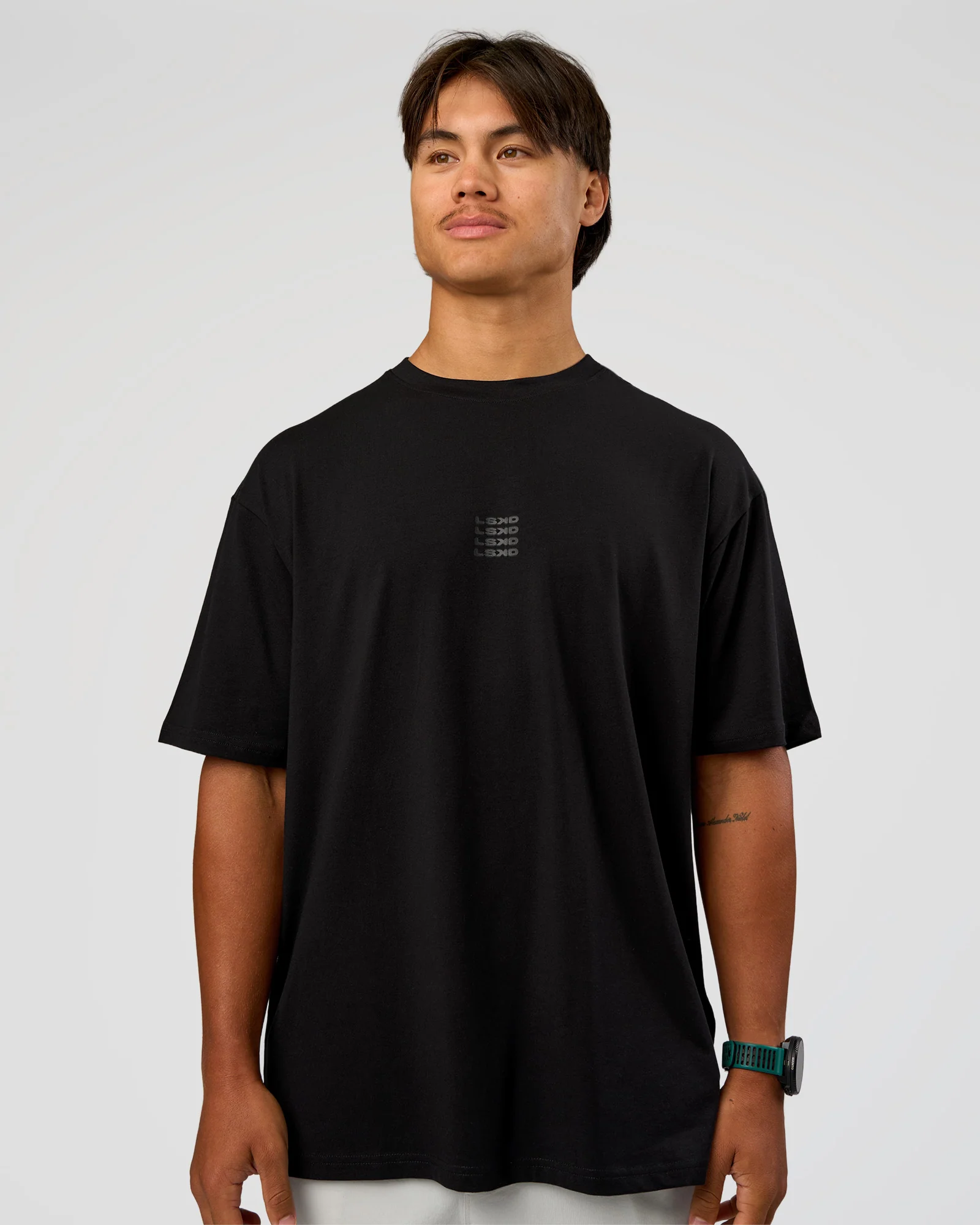 Everyday Elevation FLXCotton Oversized Tee - Black-Black - Image 6