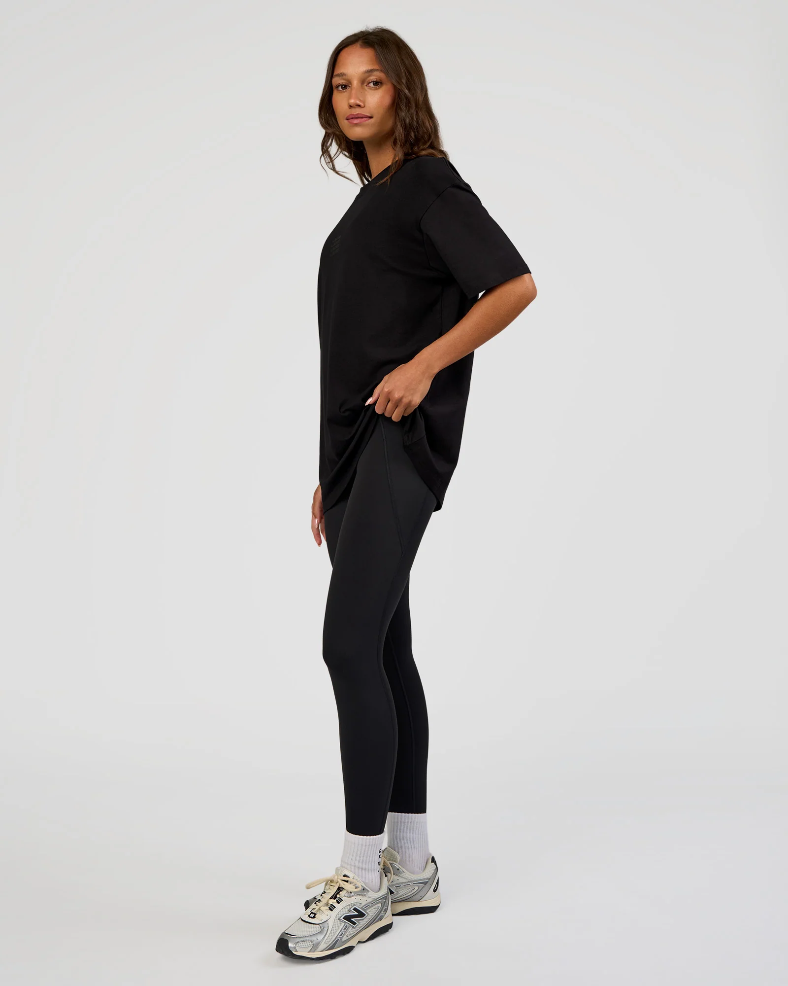 Everyday Elevation FLXCotton Oversized Tee - Black-Black - Image 8