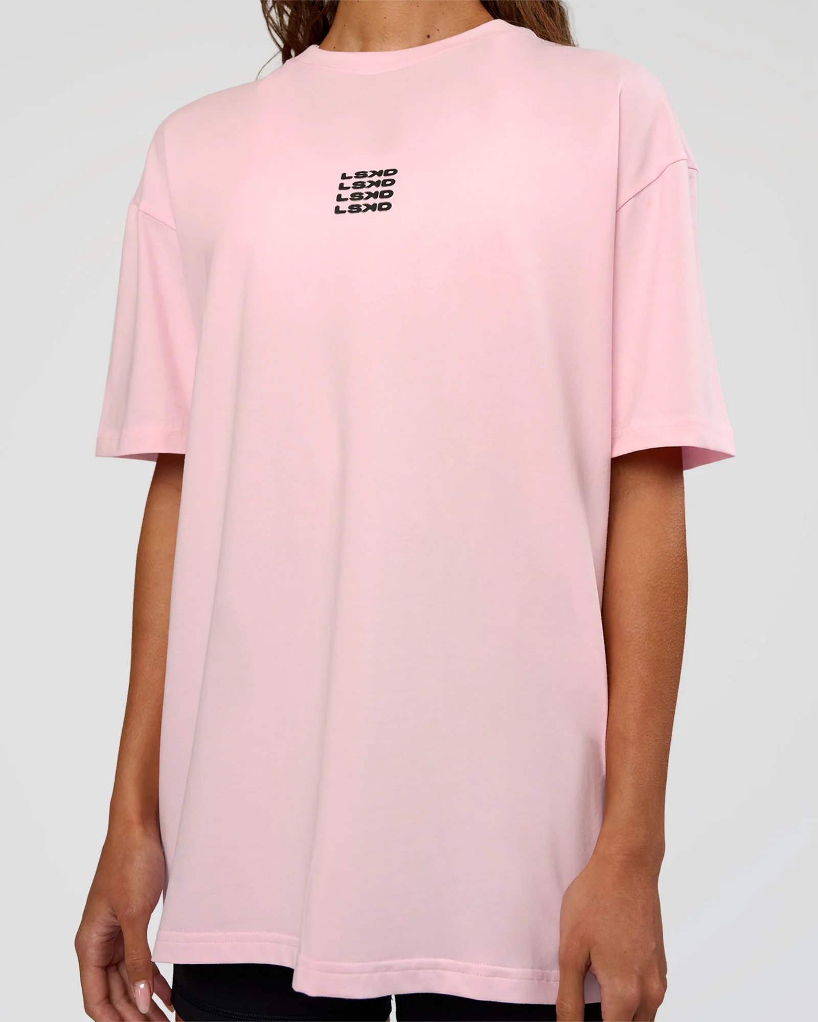 Everyday Elevation FLXCotton Oversized Tee - Marshmallow-Black - Image 11