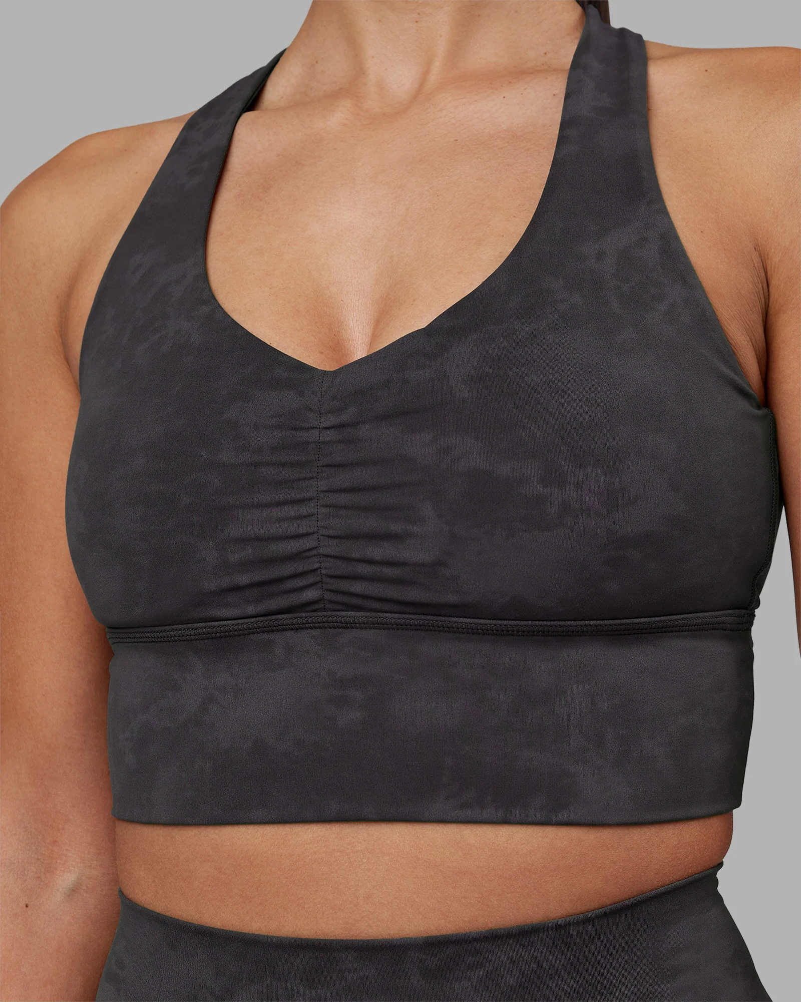 Evoke Longline Sports Bra - Dark Storm Wash - Image 4
