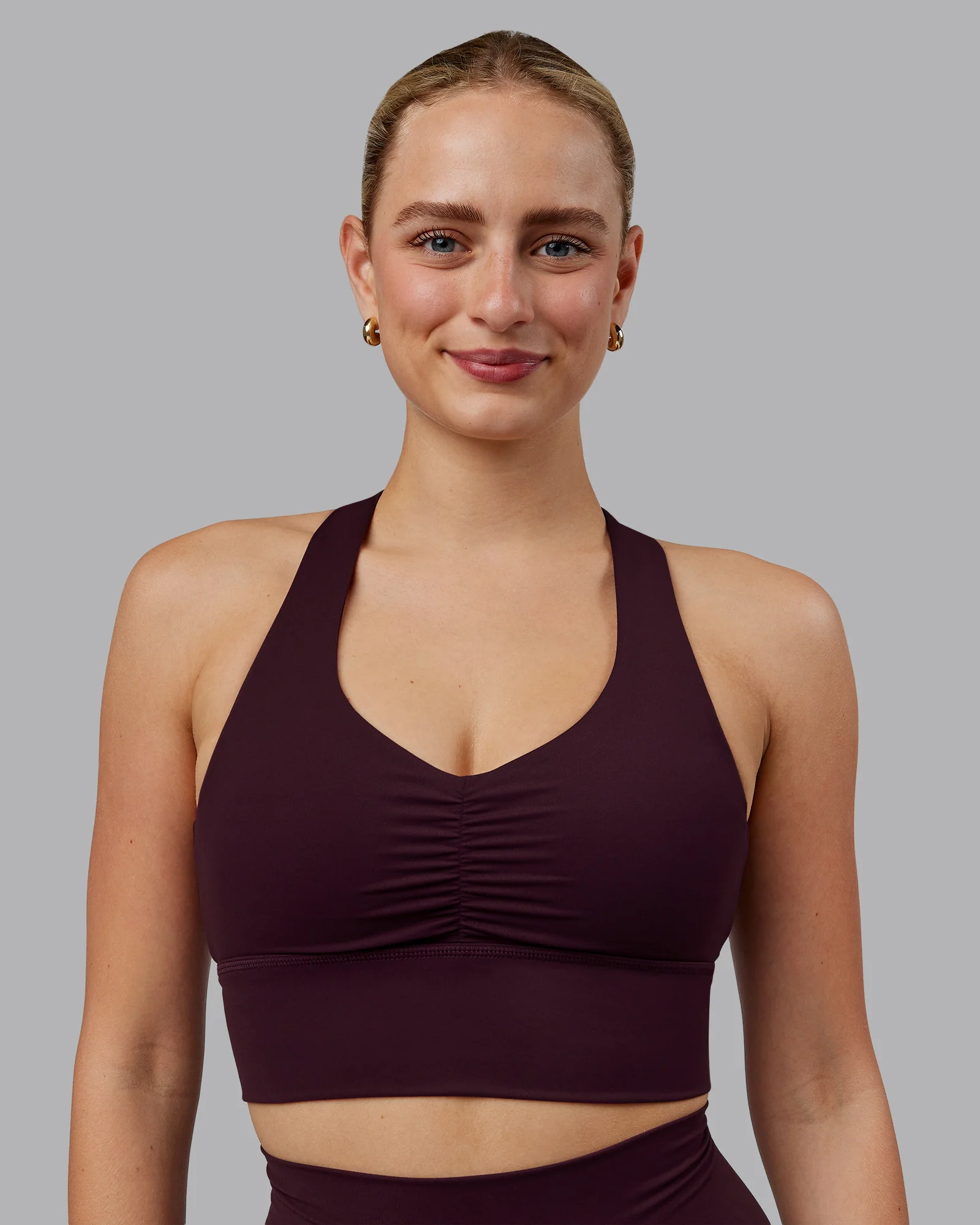 Evoke Longline Sports Bra - Mulberry - Image 2