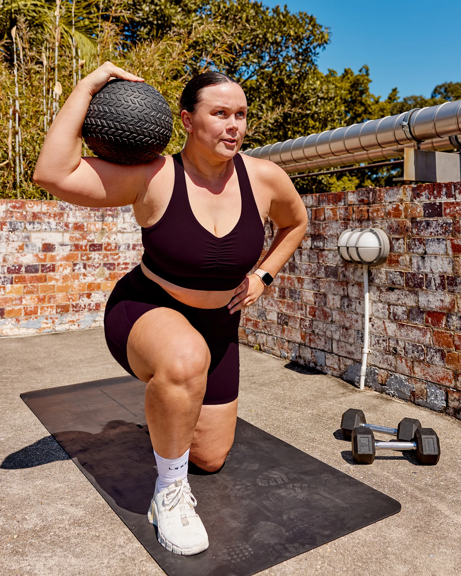 Evoke Longline Sports Bra - Mulberry - Image 4