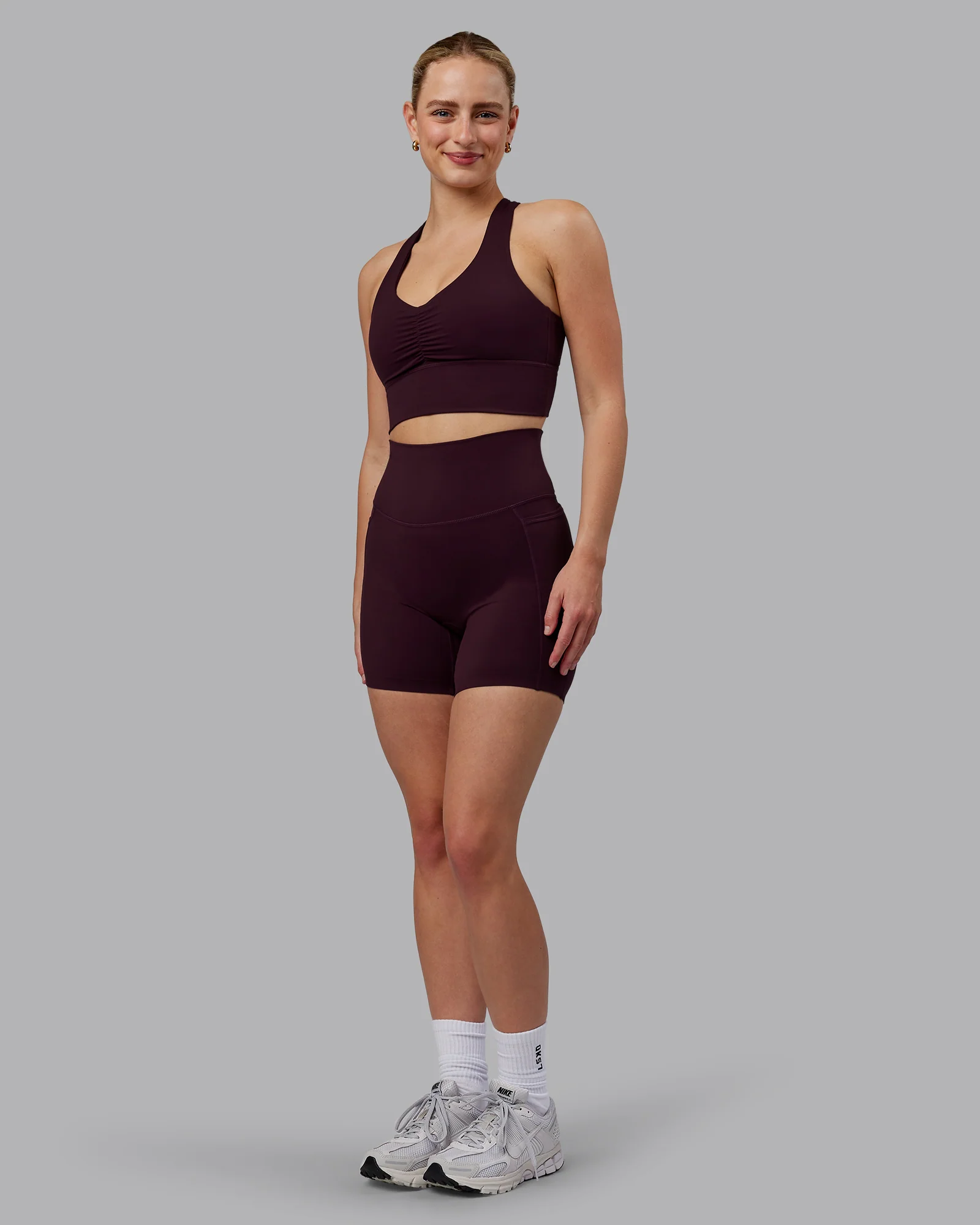 Evoke Longline Sports Bra - Mulberry - Image 5