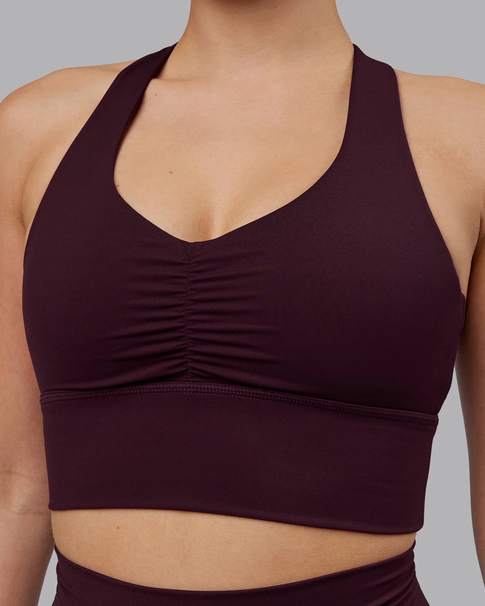 Evoke Longline Sports Bra - Mulberry - Image 6
