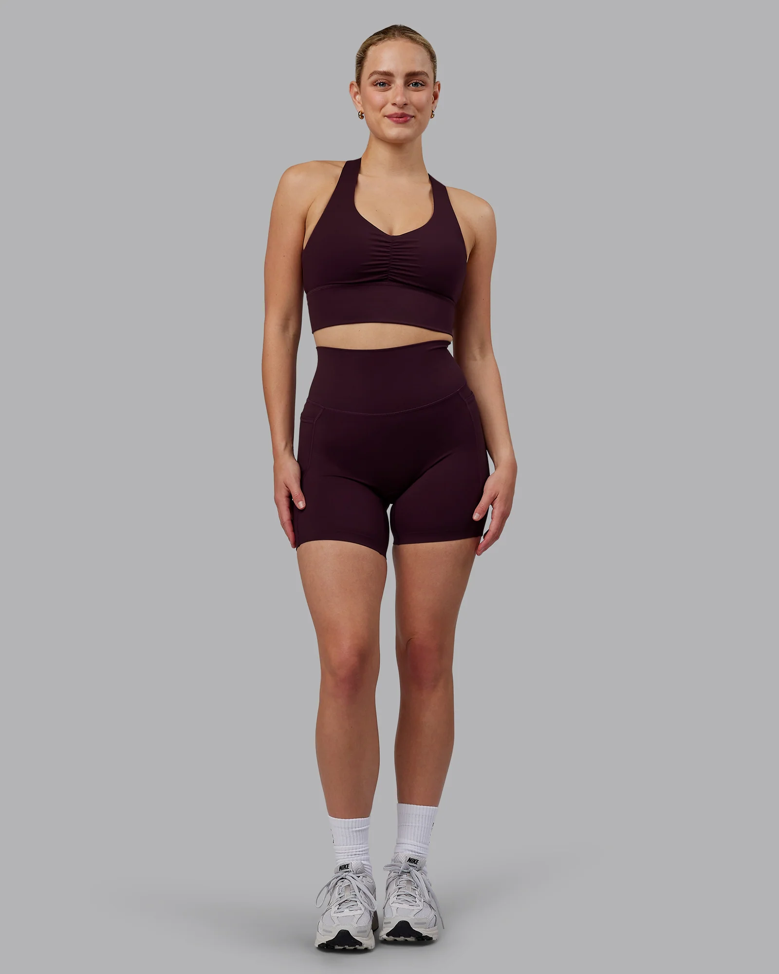 Evoke Longline Sports Bra - Mulberry - Image 7