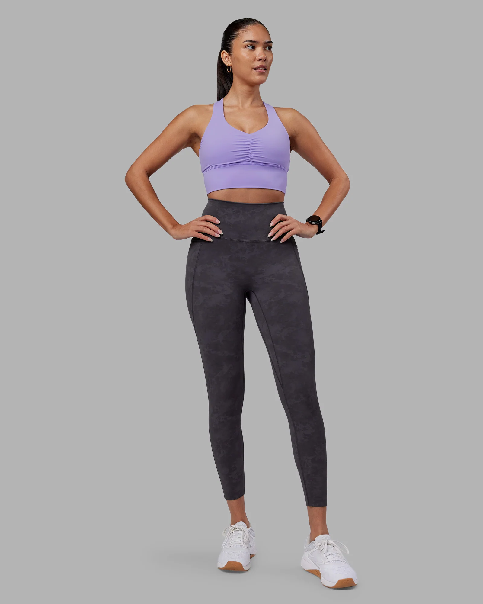 Evoke Longline Sports Bra - Violet Ray - Image 4