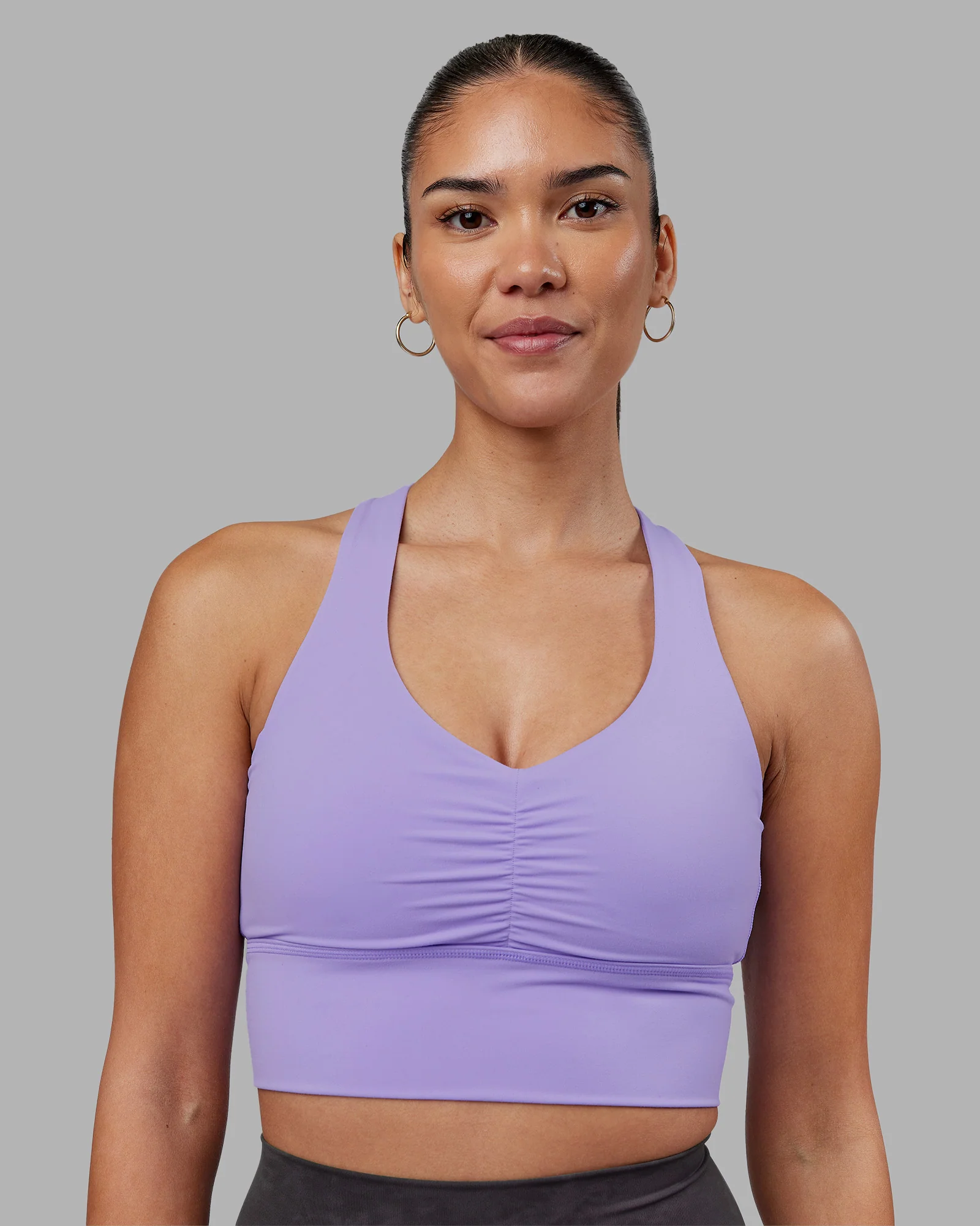 Evoke Longline Sports Bra - Violet Ray - Image 5