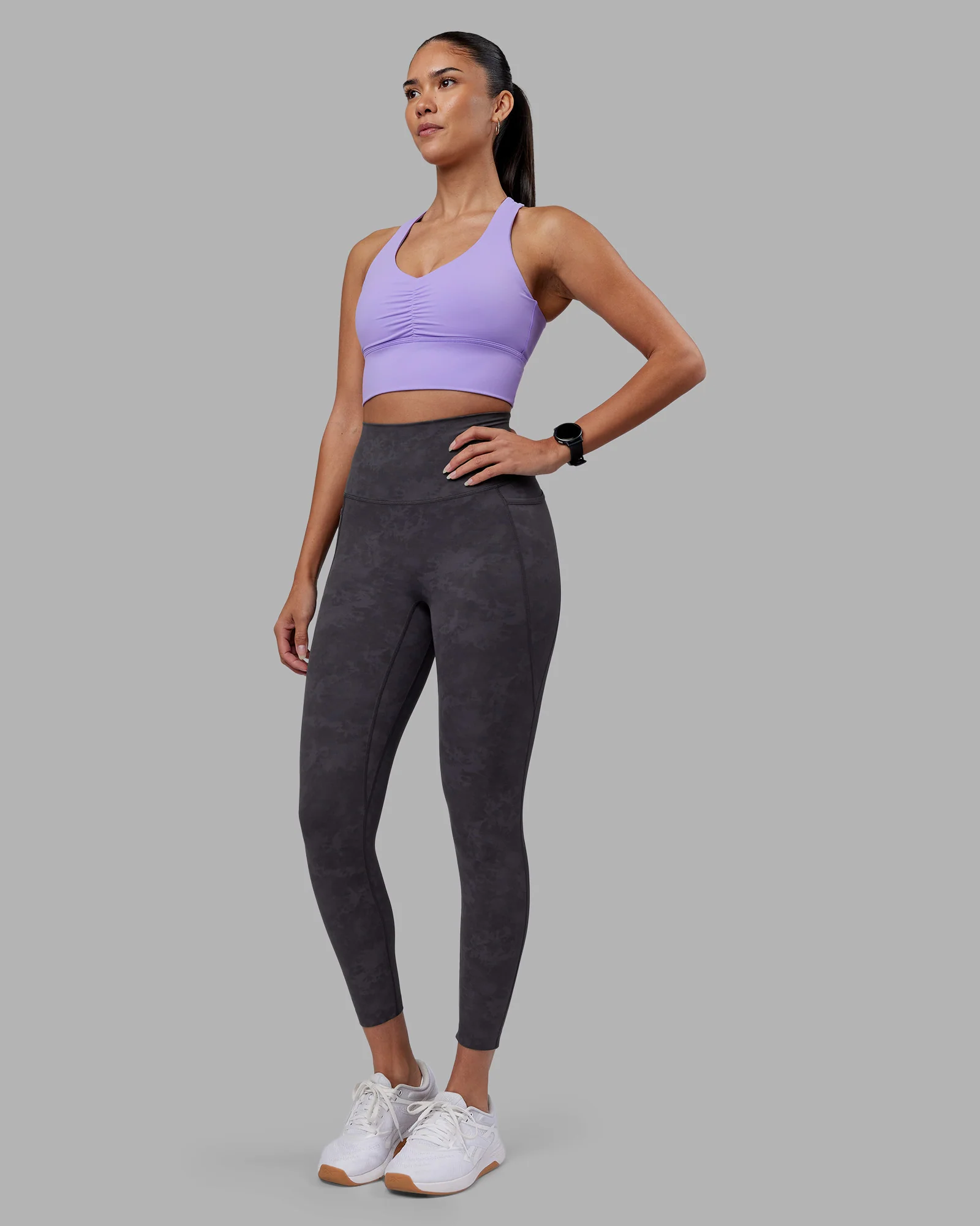 Evoke Longline Sports Bra - Violet Ray - Image 6