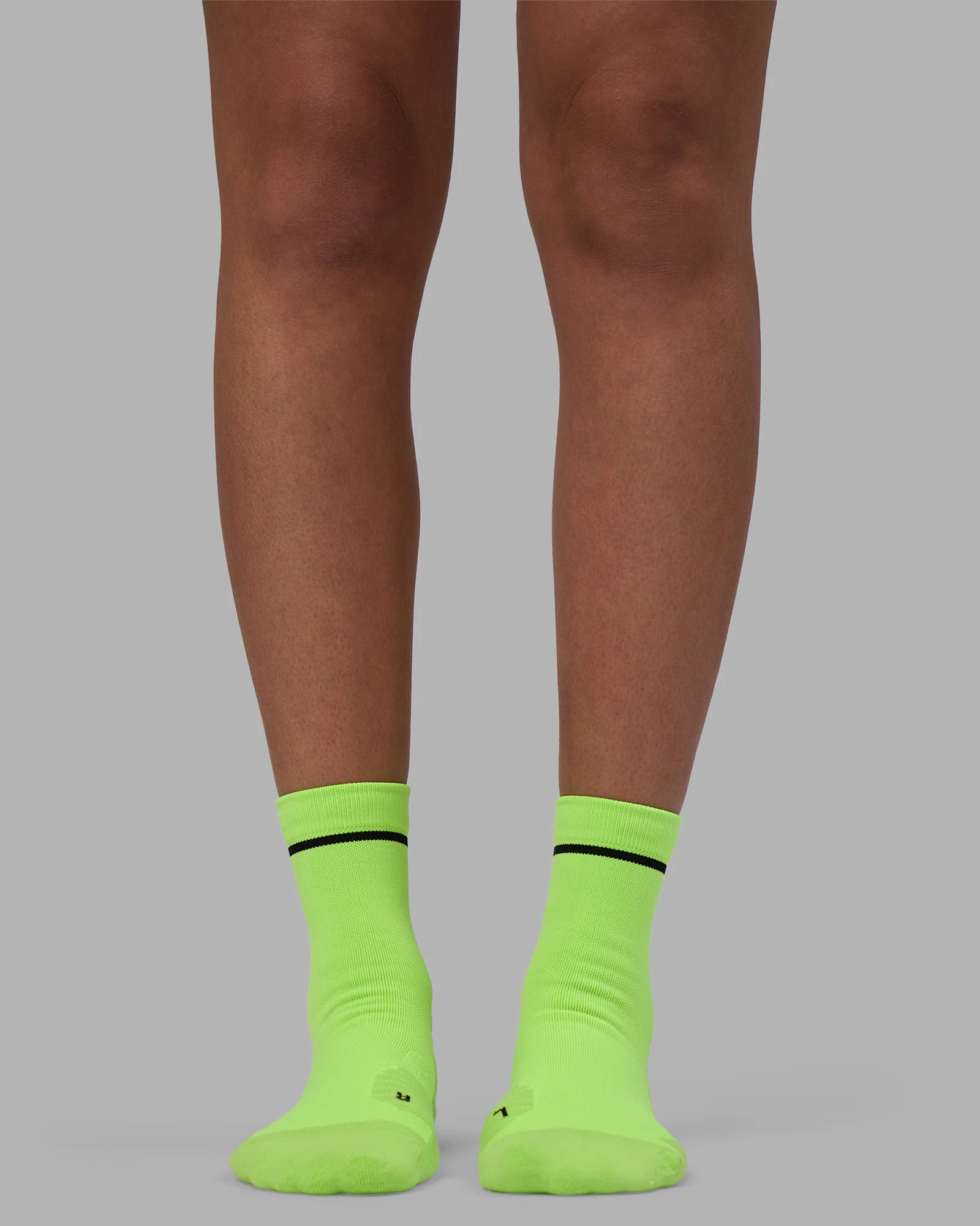 Fast Performance Quarter Socks - Lime Glo-Black - Image 2