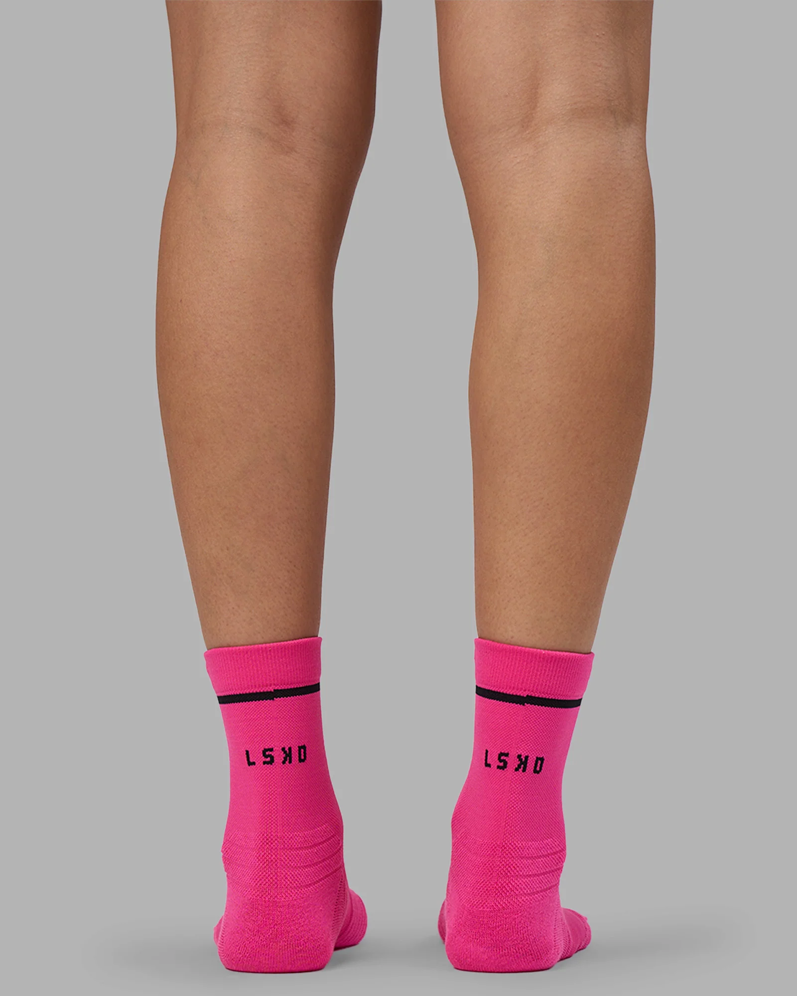 Fast Performance Quarter Socks - Ultra Pink-Black - Image 3